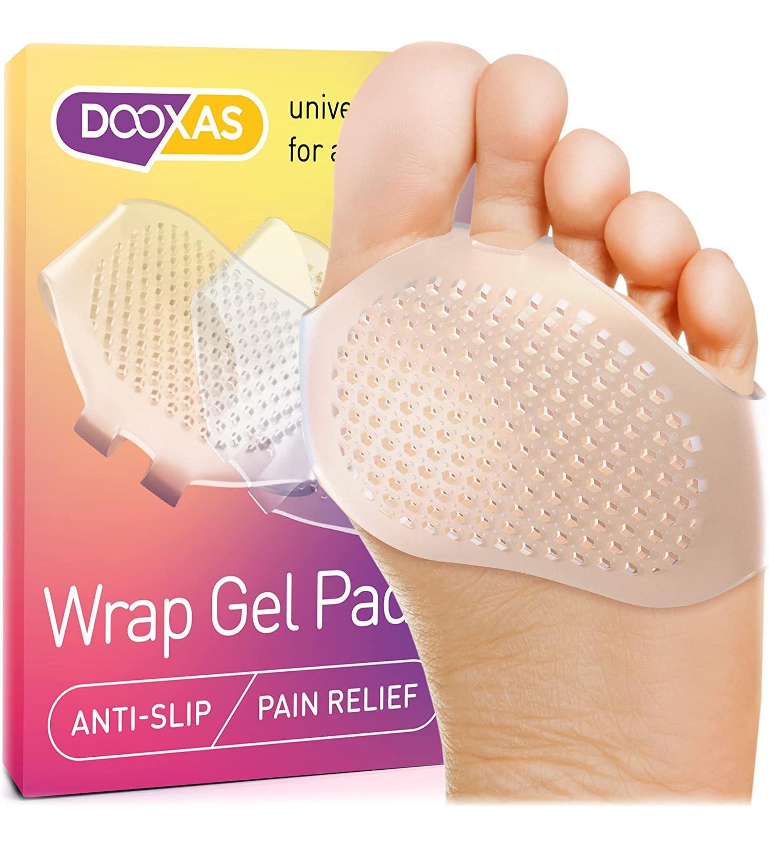 Clear Silicone Metatarsal Foot Pads for Men & Women | Thicker Gel Cushion Inserts for Comfort & Pain Relief | Upgraded Shoe Inserts - Buy Online on GoSupps.com