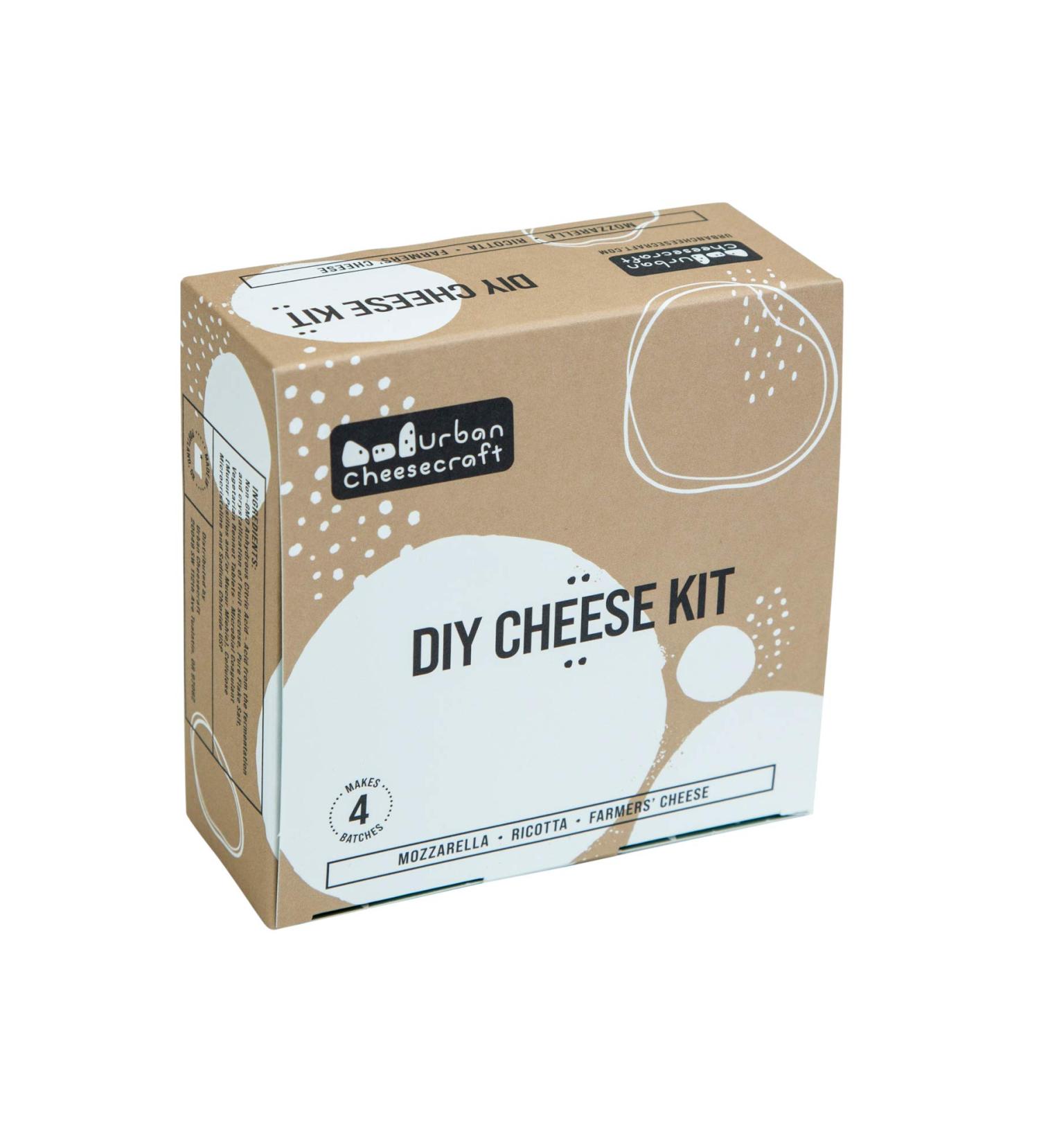 Mozzarella Ricotta & Farmers' Cheese Kit - 4 Batches | Quick & Easy Homemade Cheese | Vegetarian, Gluten Free, Non-GMO - Buy Online on GoSupps.com