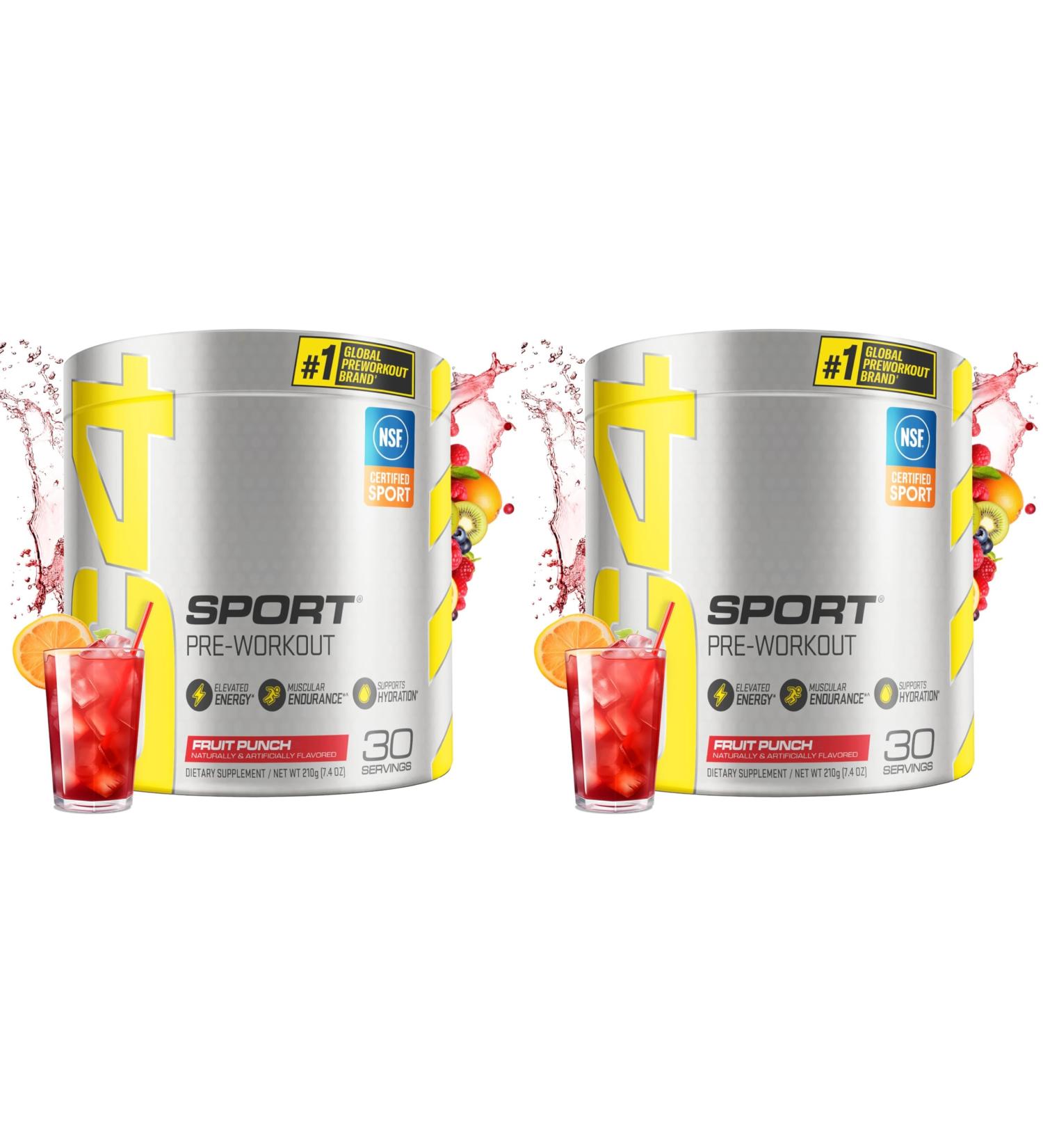 Cellucor C4 Pre Workout Powder, Fruit Punch | NSF Certified for Sport | 30 Servings | Pack of 2 - Buy Online on GoSupps.com