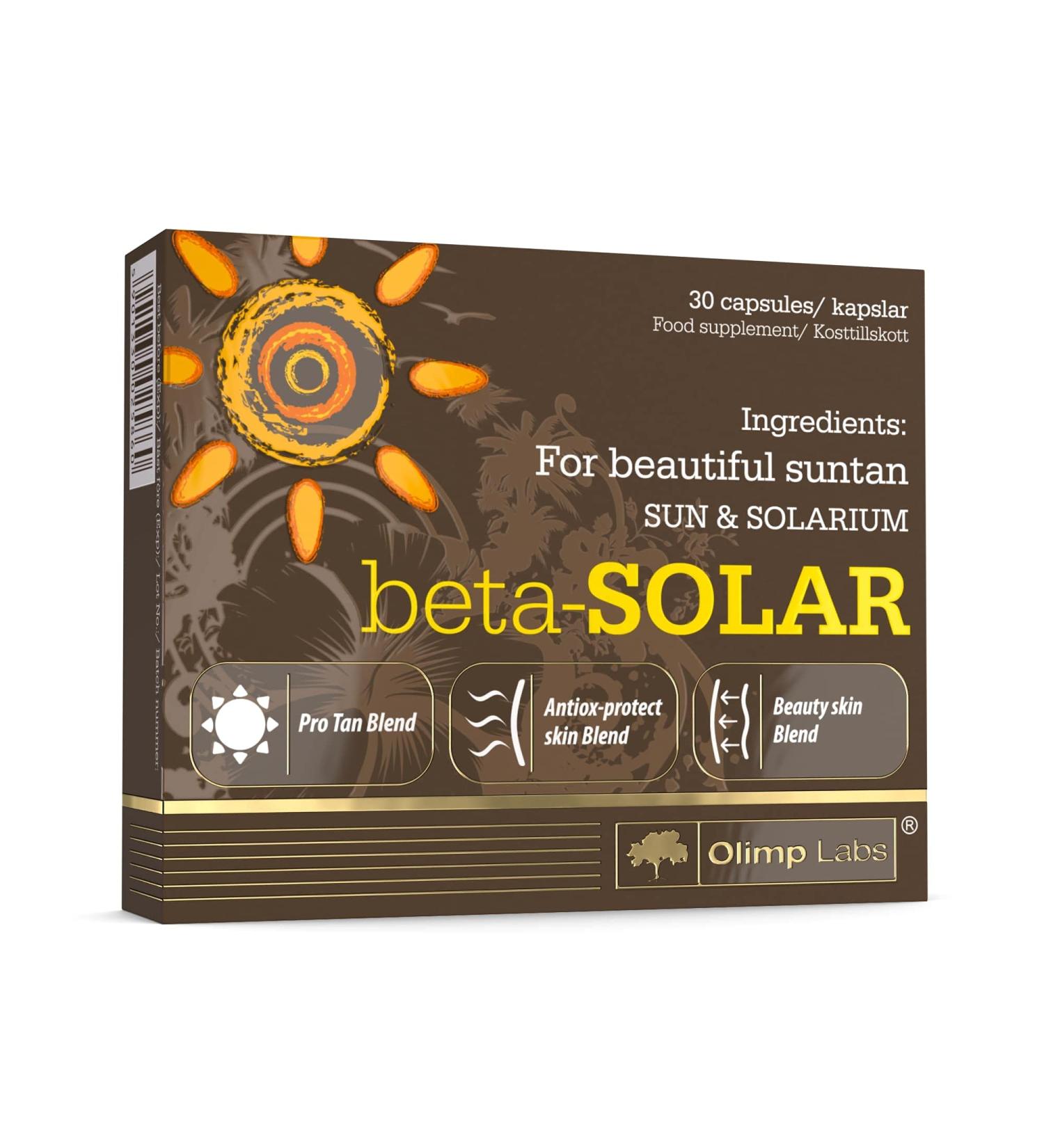 Beta-Solar - 30 caps - Buy Online on GoSupps.com