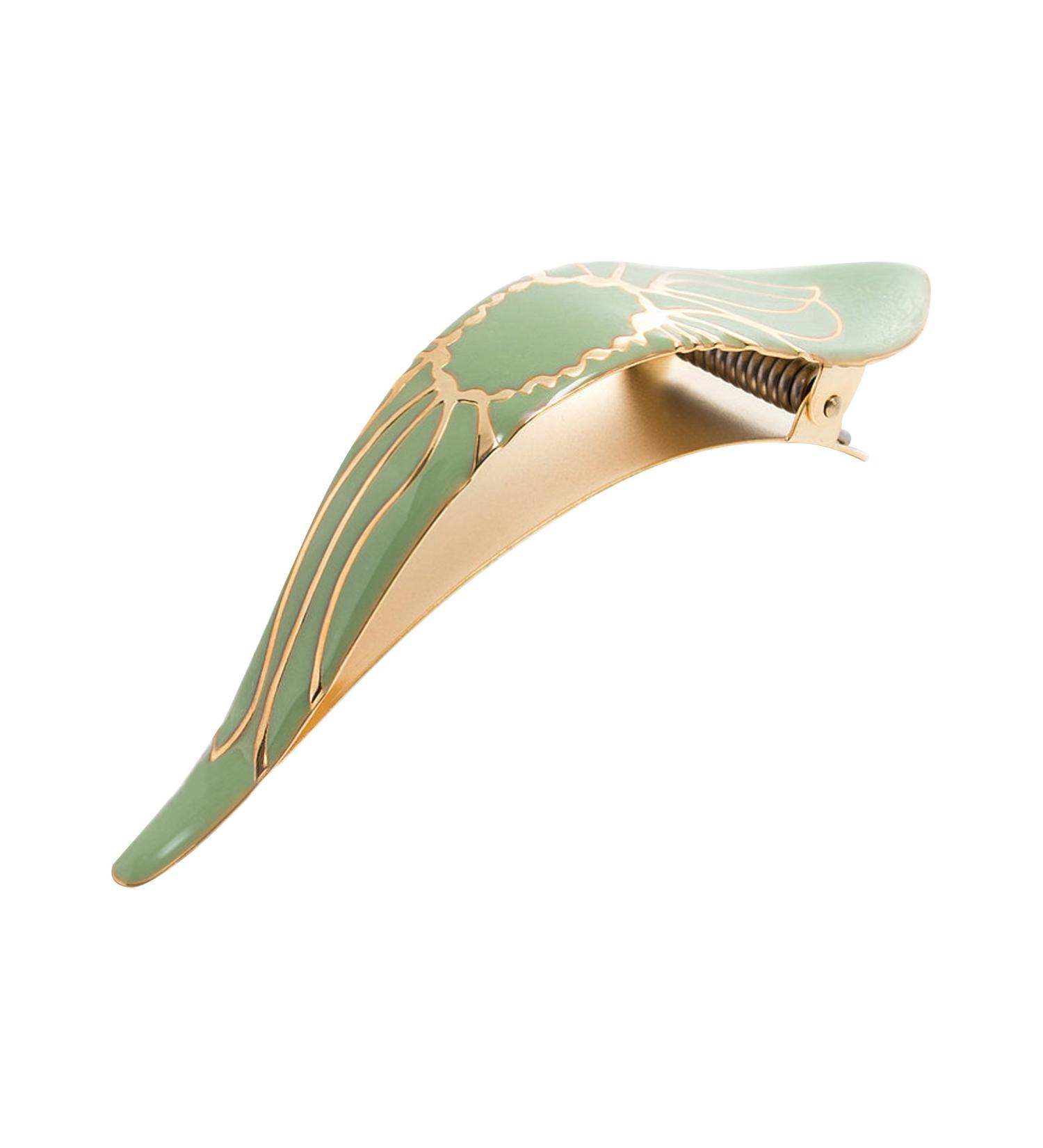 Ficcare Maximas Hair Clip in Lotus Sahara Agave and Gold Small