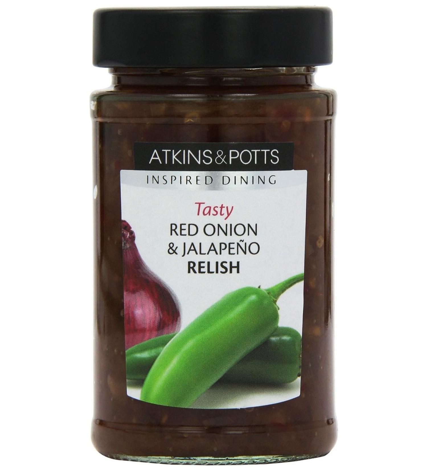 Atkins& Potts Red Onion & Jalapeno Relish 250g