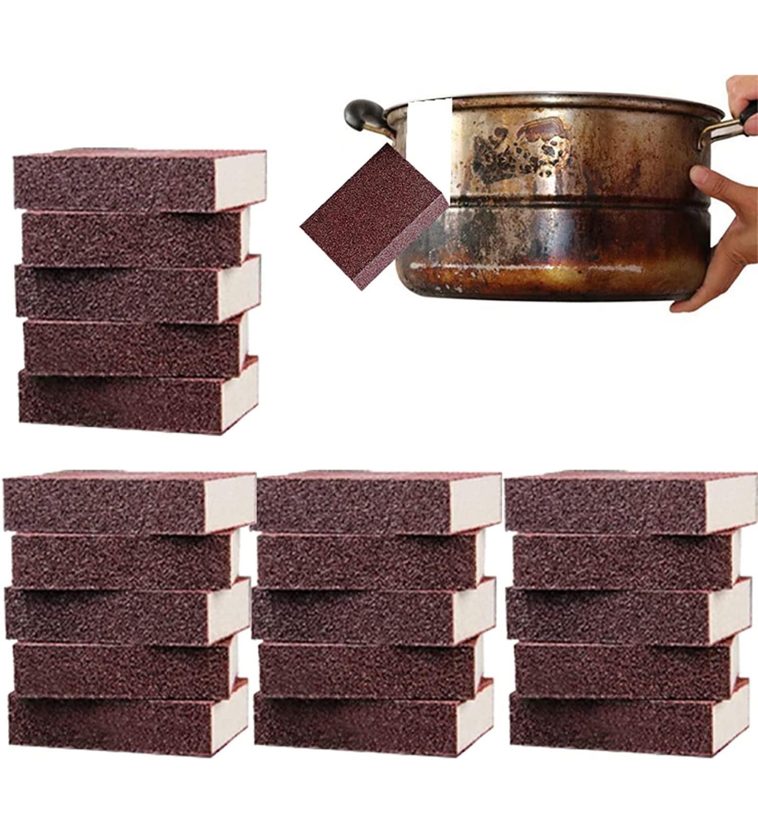 5/10/20/Pcs Carborundum Sponge Nano Emery Sponges Emery Dish Washing Wiping Pot Artifact Multi Surface Power Scrubber Foam Cleaning Pads Rust Focal Stains Sponge Removing Tool 20pcs - Buy Online on GoSupps.com