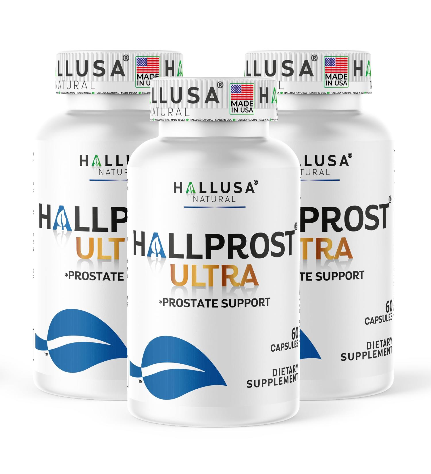 Hallprost Ultra Prostate Support Supplement for Men 1166mg 120 capsules | Saw Palmetto Lycopene Pygeum Pumpkin Seed Zinc Vitamin E & Magnesium | DHT Blocker Urinary Tract & Bladder Support - Buy Online on GoSupps.com