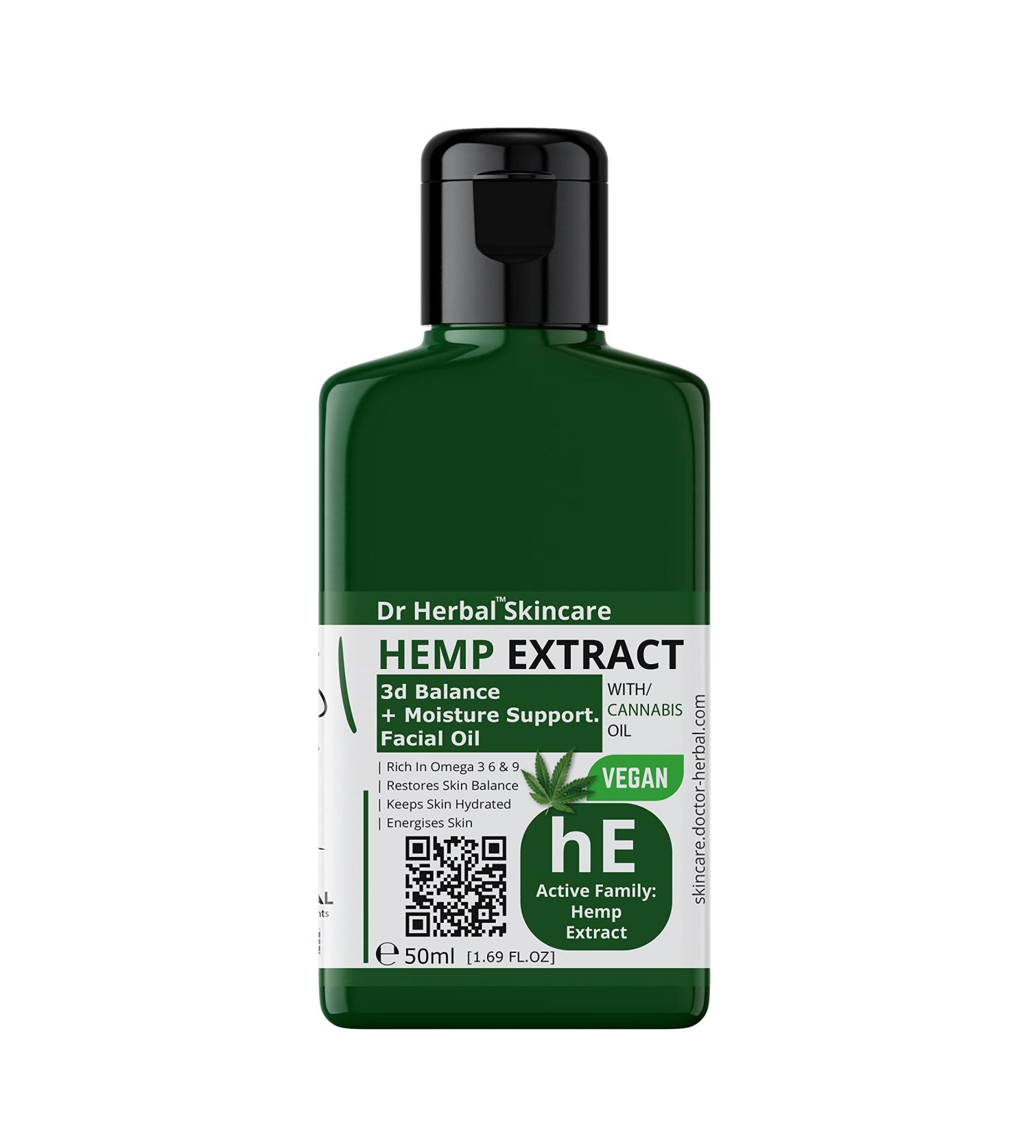 Hemp Extract Facial Oil 50ML Moisturise | Anti-Aging | Soothe Inflammation by Dr Herbal Skincare