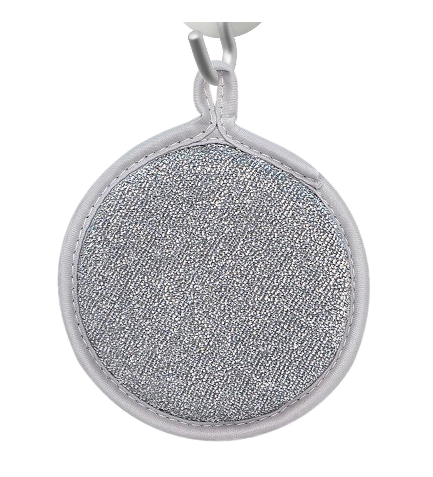 Stainless Scourer Scourers - Wire Dish Scrubber - Wire Sponge Scrubber | Steel Sponge Pad - Wire Cleaning Scourers - Double-Sided Silver Wire Sponge Wipe for Plates Cookers Pots - Buy Online on GoSupps.com