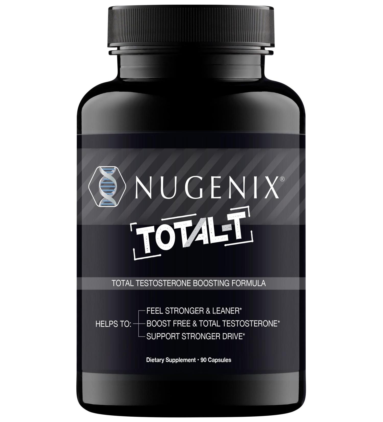 Nugenix Total-T Free and Total Testosterone Booster Supplement for Men 90 Count 90 Count (Pack of 1) - Buy Online on GoSupps.com