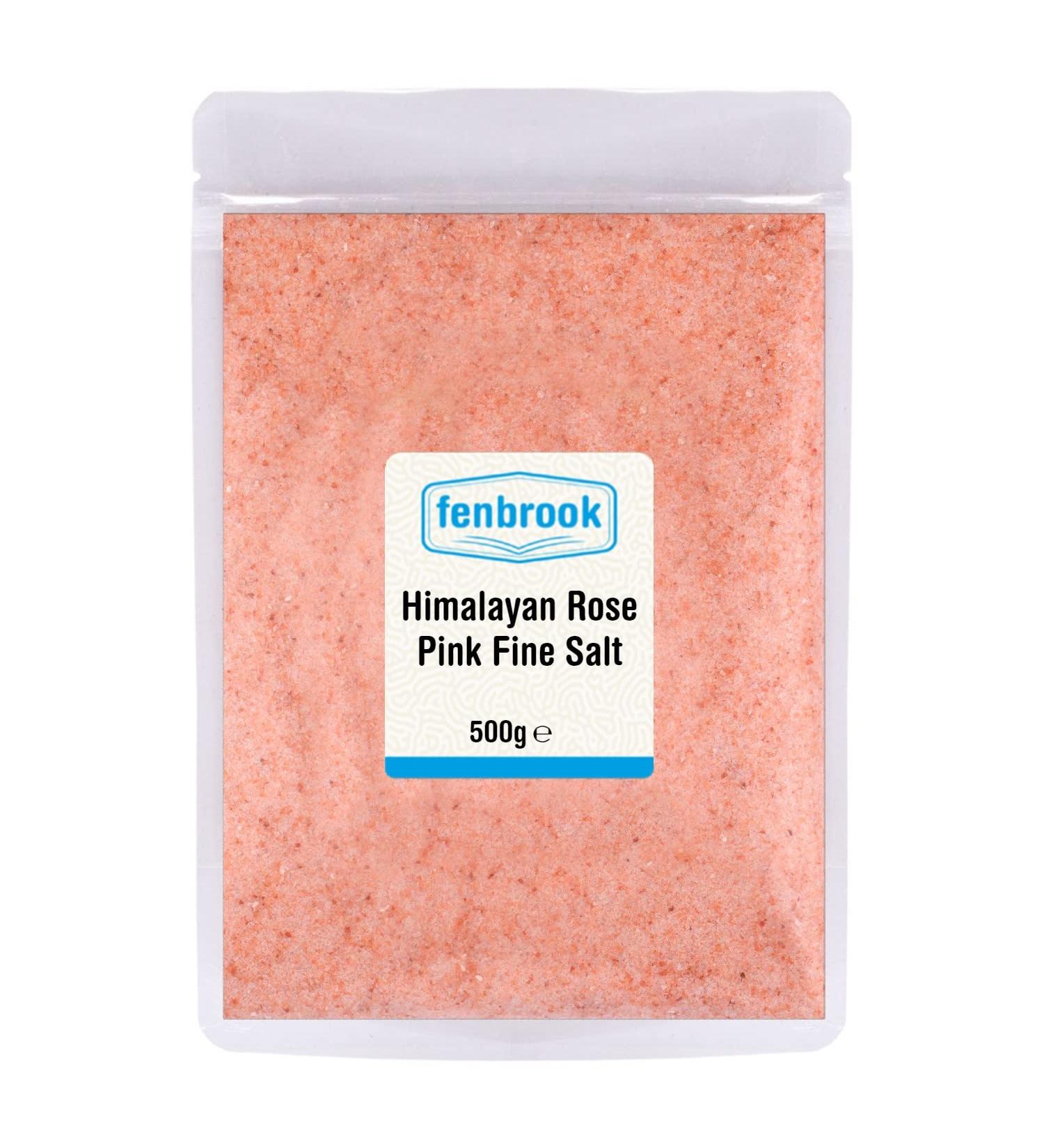 Himalayan Rose Pink Crystal Salt Fine 500g by Fenbrook