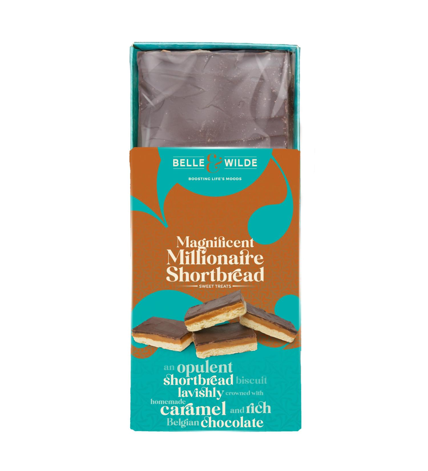 Belle & Wilde Magnificent Millionaire Shortbread | Handcut with No Preservatives I Suitable For Vegetarians Coeliac-friendly & 100% Gluten Free - Buy Online on GoSupps.com