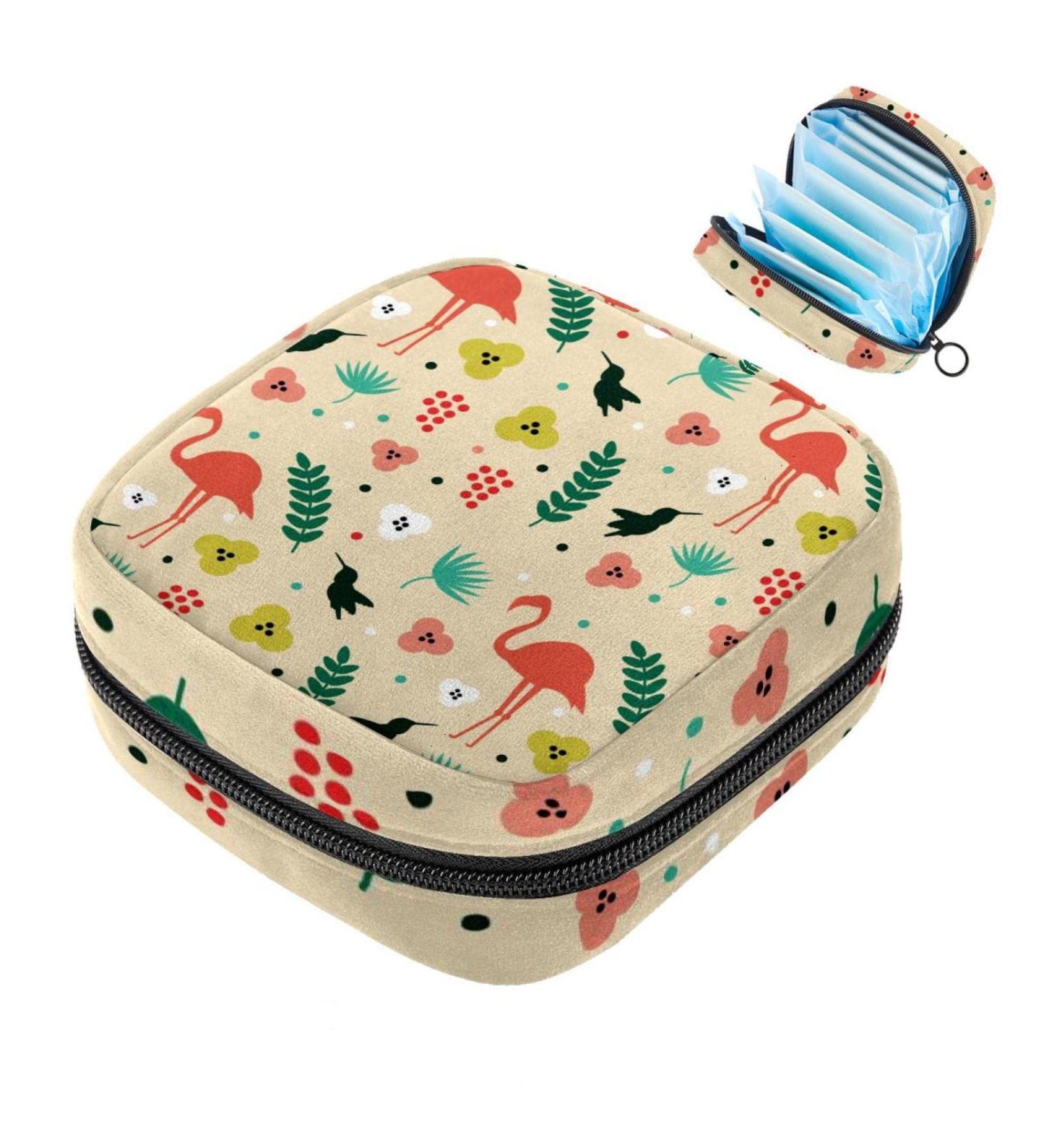 Flamingo Menstrual Cup & Sanitary Napkin Holder | Stylish & Compact Period Solutions for Women & Teenage Girls - Buy Online on GoSupps.com