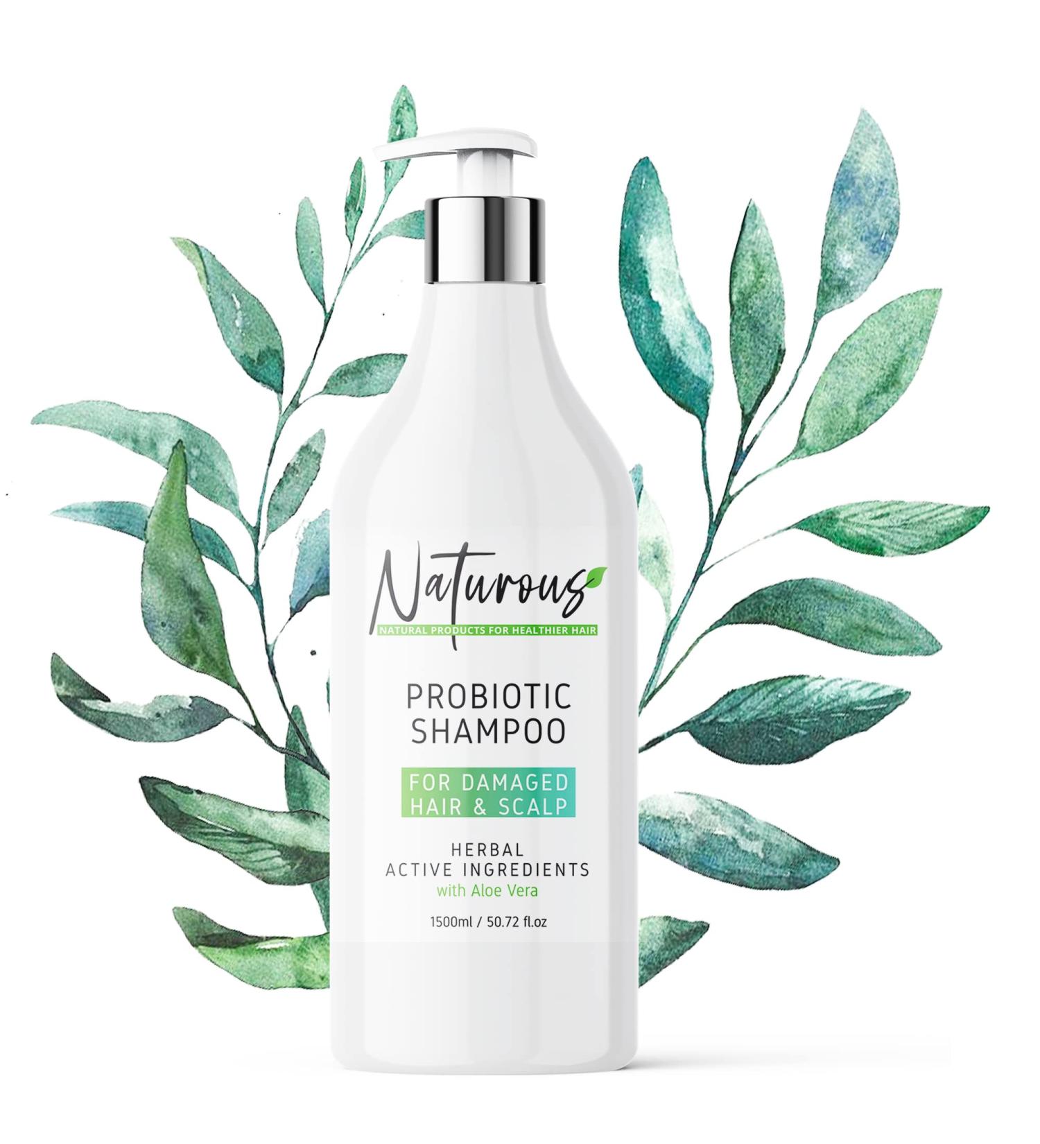 Natural After Keratin Aloe Vera Shampoo - Sulfate Paraben & Alcohol Free - Repair Damaged Hair Anti Frizz & Nourish - 51 oz Organic Herbal Formula - Buy Online on GoSupps.com