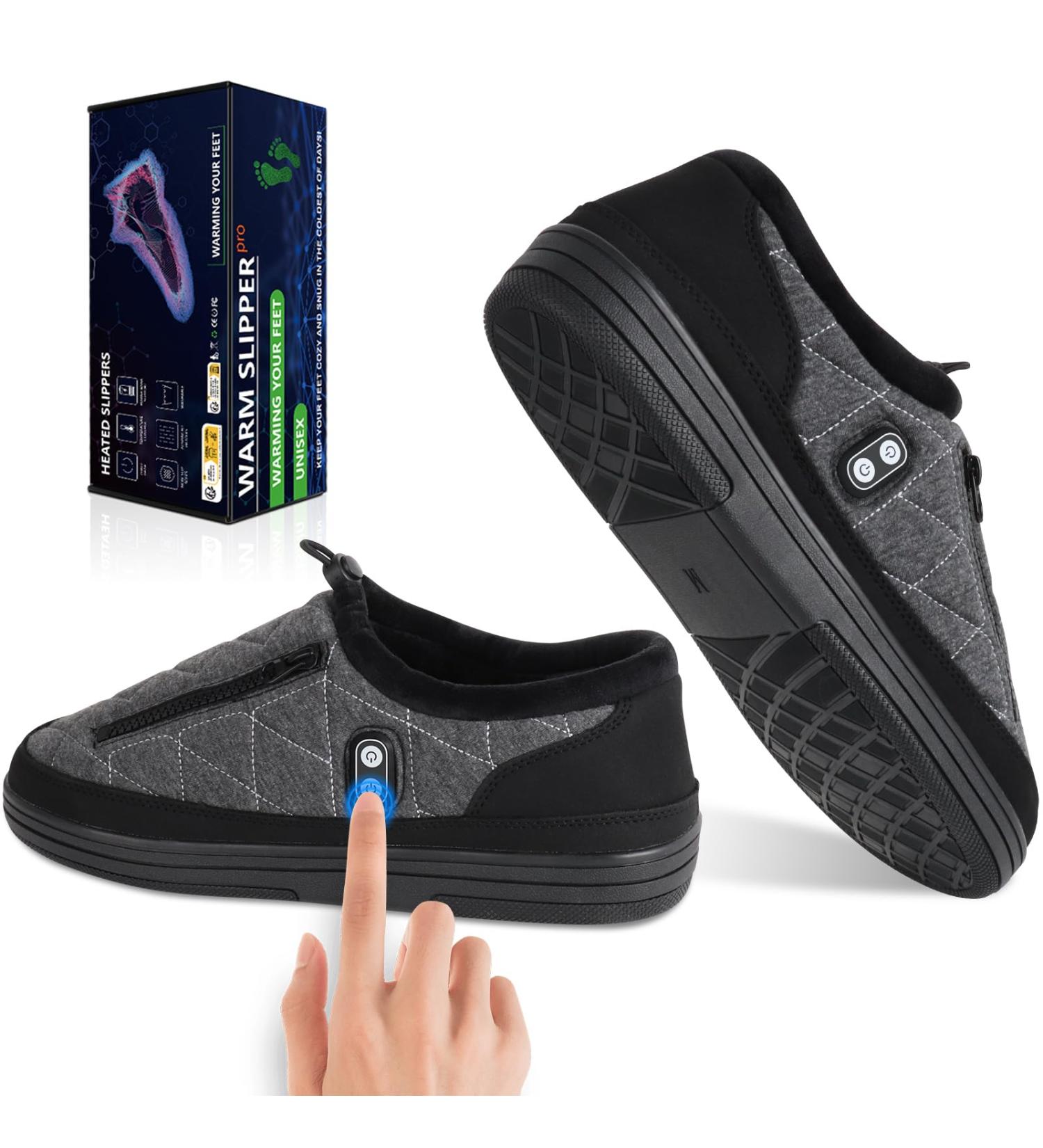 Shop Kamlif Free-Moving Foot Warmers - Rechargeable Heated Slippers for Men & Women | Indoor & Outdoor Comfort | Winter Plush Loafers - Buy Online on GoSupps.com