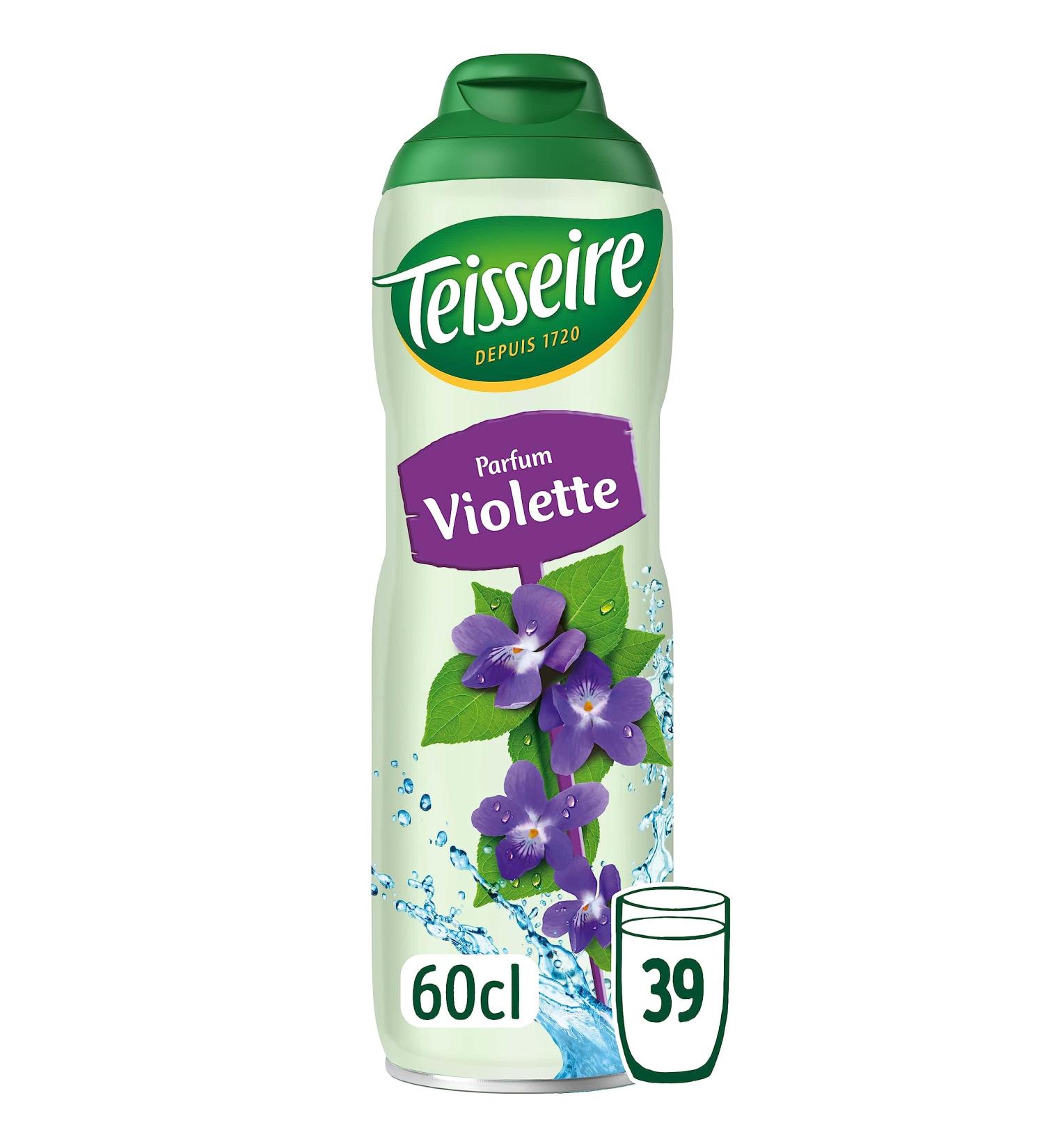 Teisseire Violet Syrup for Cocktail Refreshing Drink Recyclable Bottle 60cl - Buy Online on GoSupps.com