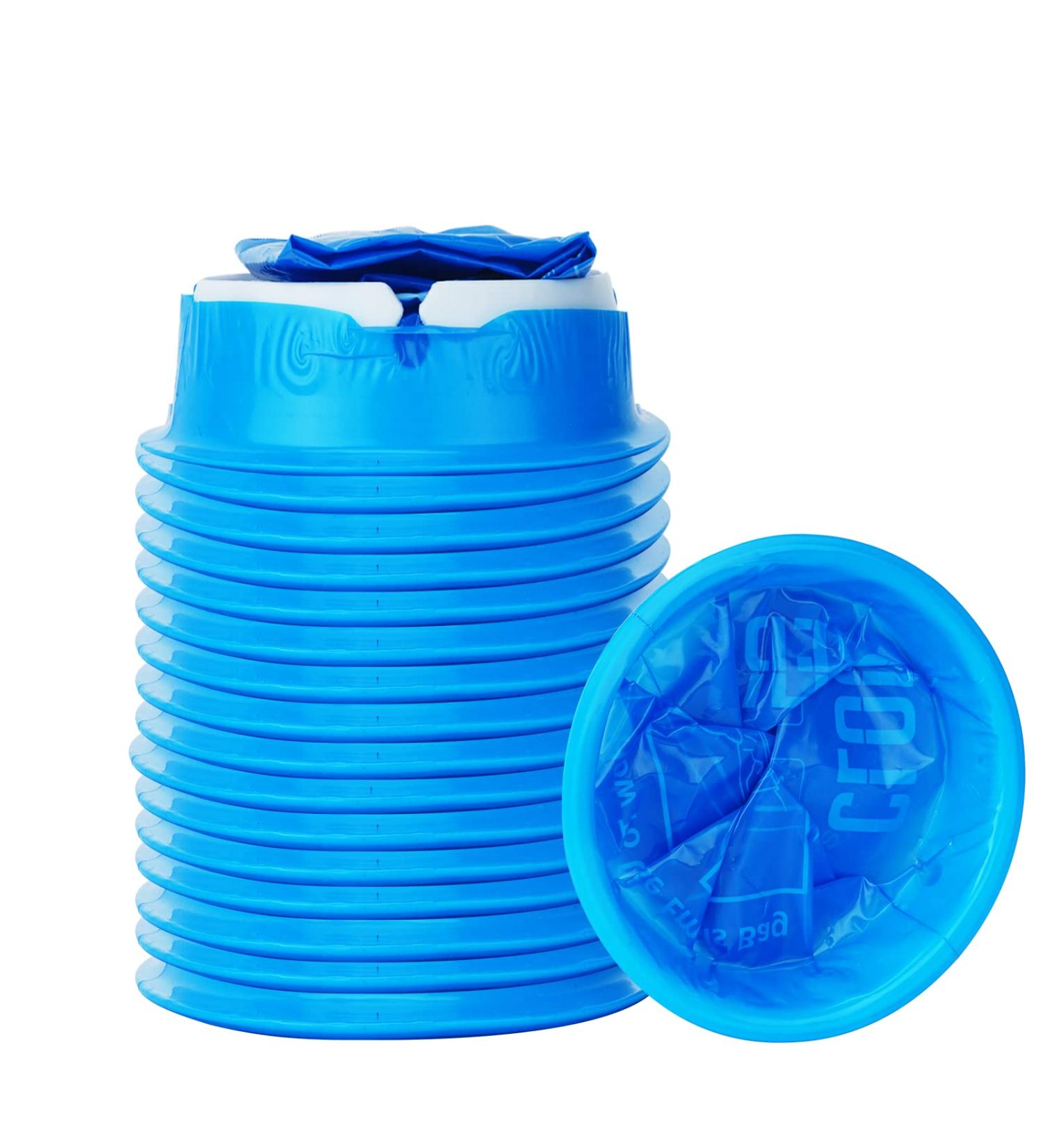 Cloudburg 16 Pack Blue Emesis Bags - Disposable 1000ml Vomit Bag for Morning Sickness & Nausea - Portable Barf Bag for Pregnant Women - Leak-Resistant Design - Ideal for Car & Travel - Buy Online on GoSupps.com