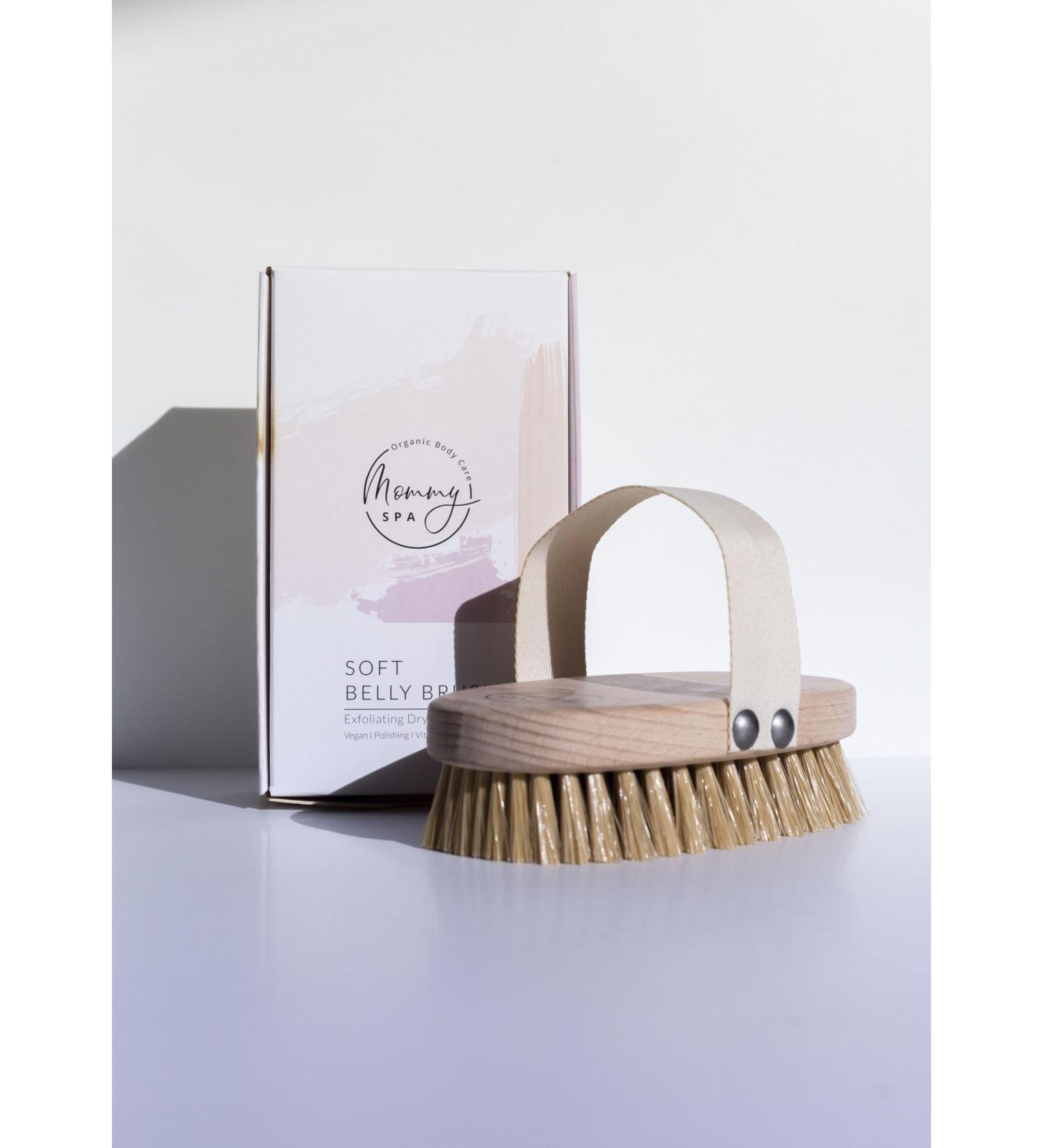 Mommy SPA Vegan Massage Brush for Pregnant Women | Combat Stretch Marks with Dry Brushing - Buy Online on GoSupps.com