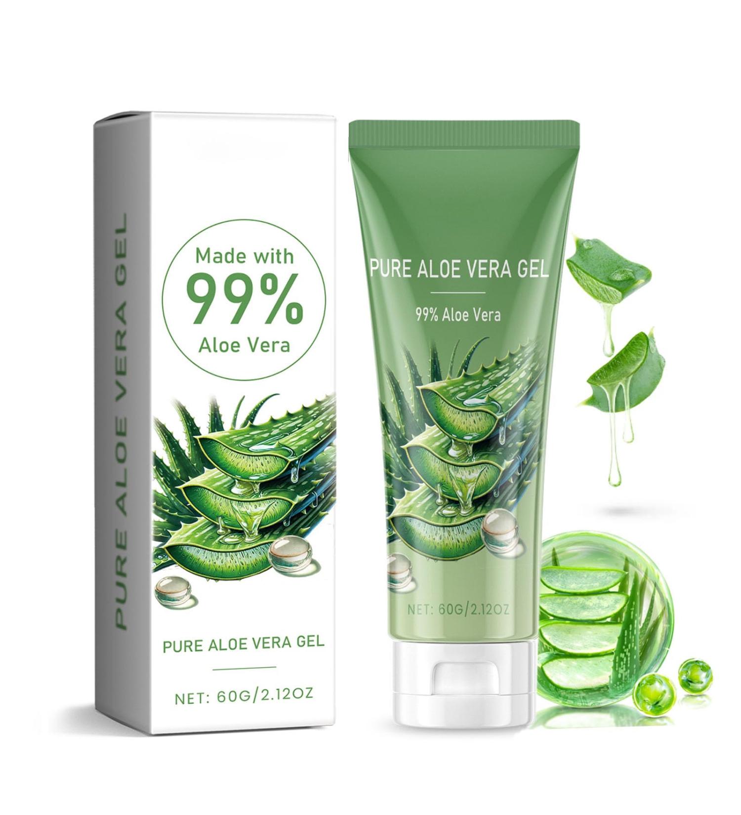 gcdat 99% Organic Aloe Vera Gel- Natural Hydrating Pure Aloe Vera for Soothing Skincare After Sun Care- Calming Moisturizer - Moisturizing Aloe Gel for Skin Face & Sensitive Skin - 2.12 Oz - Buy Online on GoSupps.com