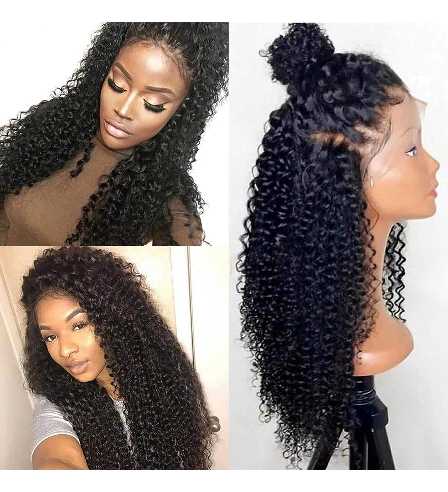 Front Lace Perckes Human Hair Wig for Black Women - 13x6 150% Density No Glue 14 Inch 360 Lace Real Hair with Baby Hair - Buy Online on GoSupps.com