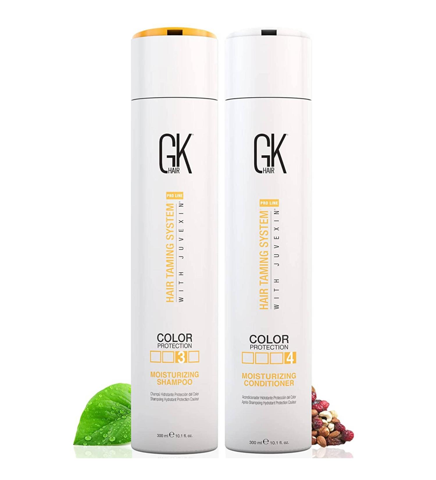 GK Hair Global Keratin Moisturizing Shampoo & Conditioner Set | Sulfate & Paraben-Free | Best for Color-Treated & All Hair Types - 10.1 Fl oz (300ml) - Buy Online on GoSupps.com