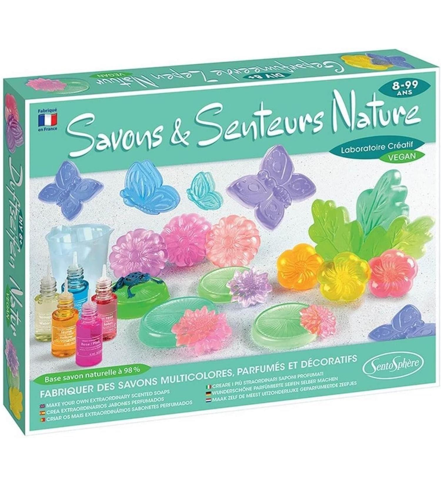 Sentosph re - Savons et Senteurs Nature - Coffret de savonnettes - kit DIY - N nuphar lotus papillons ou grenouilles - A partir de 8 ans - 224