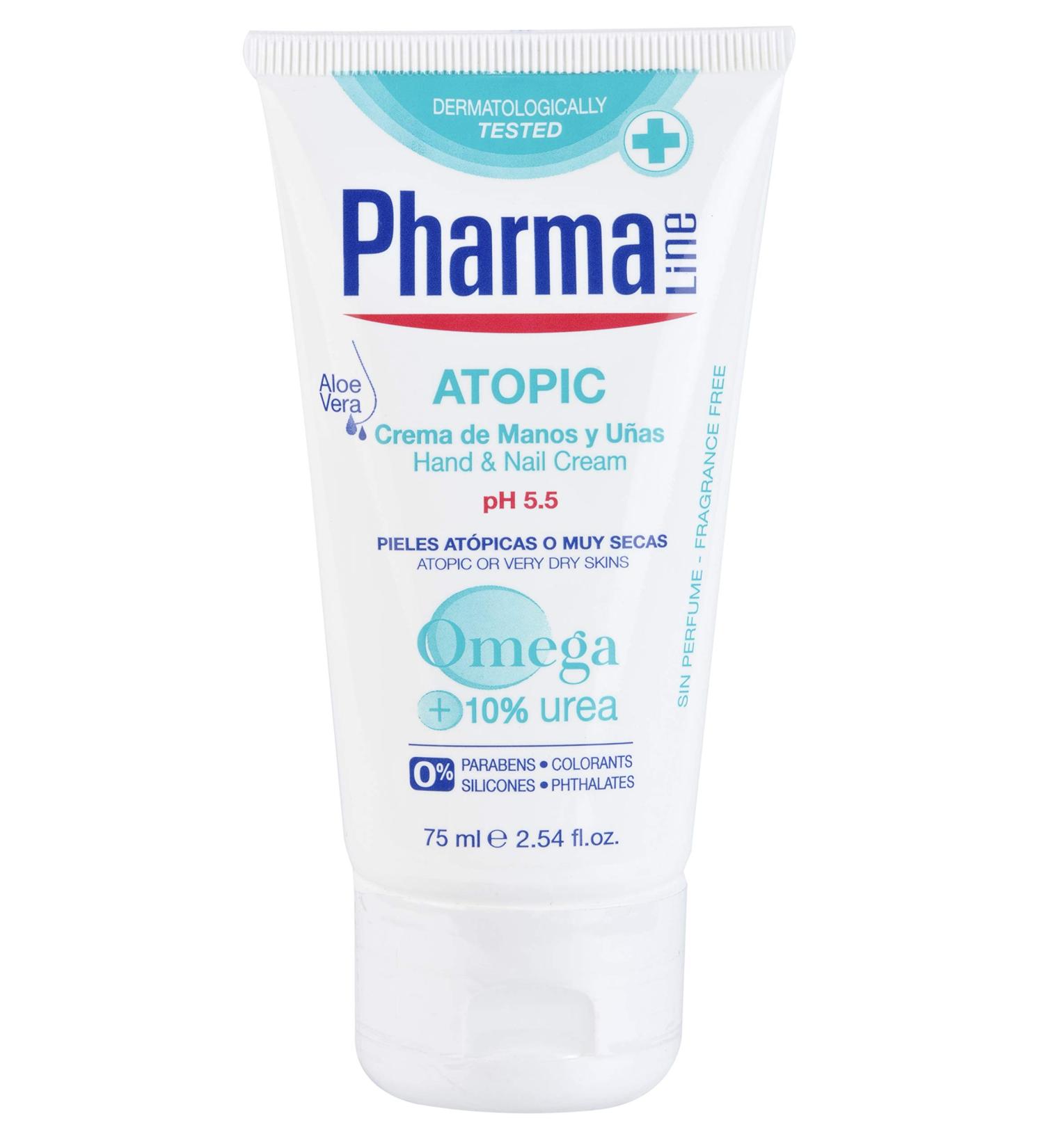 PHARMALINE Atopic Hand Cream 75ml - Best Moisturizer for Atopic & Very Dry Skin | International Shipping Available - Buy Online on GoSupps.com
