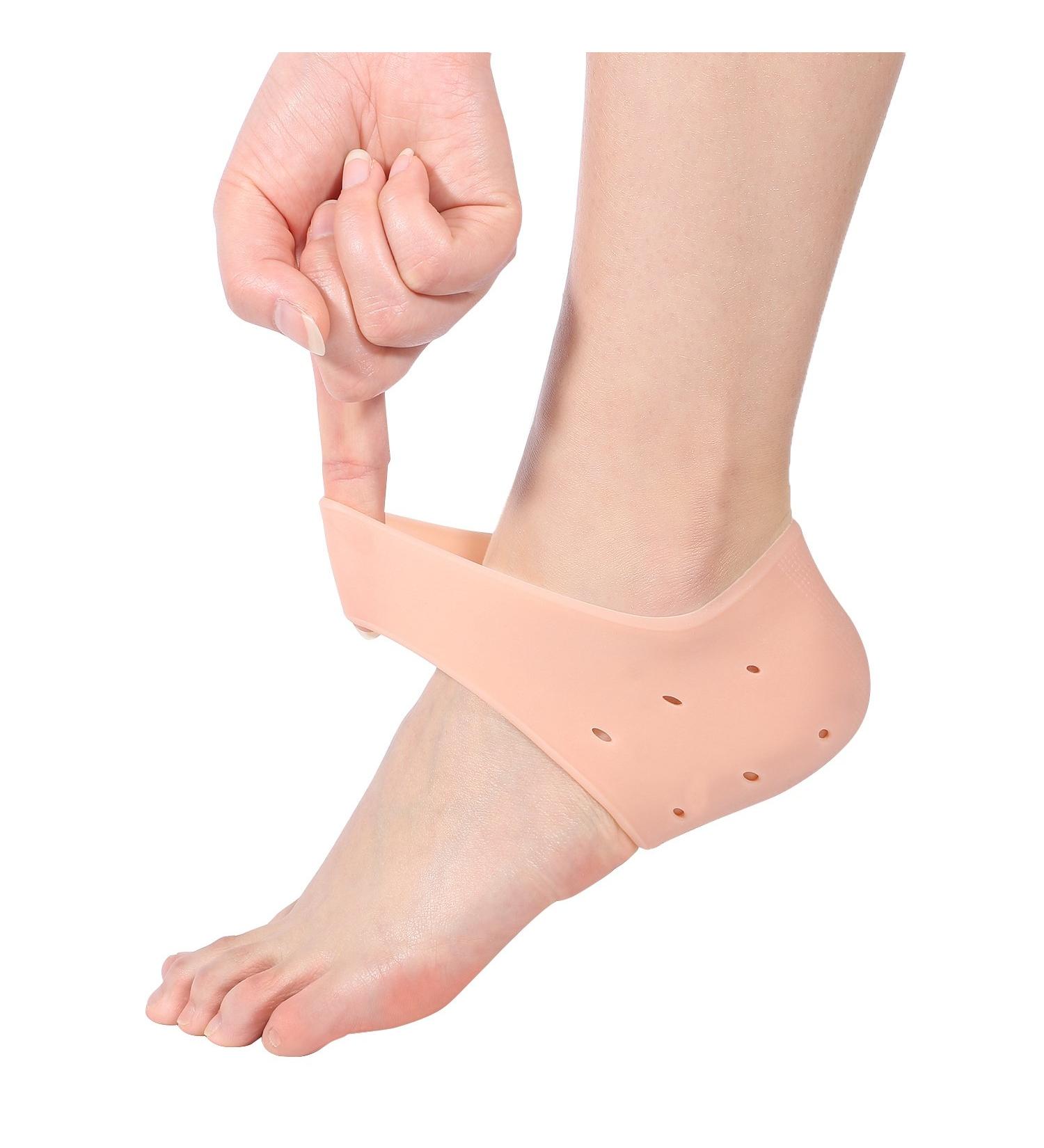 Silicone Gel Socks for Heel Pain Relief | Breathable Sleeve for Plantar Fasciitis - Comfortable Ankle & Heel Support - Buy Online on GoSupps.com