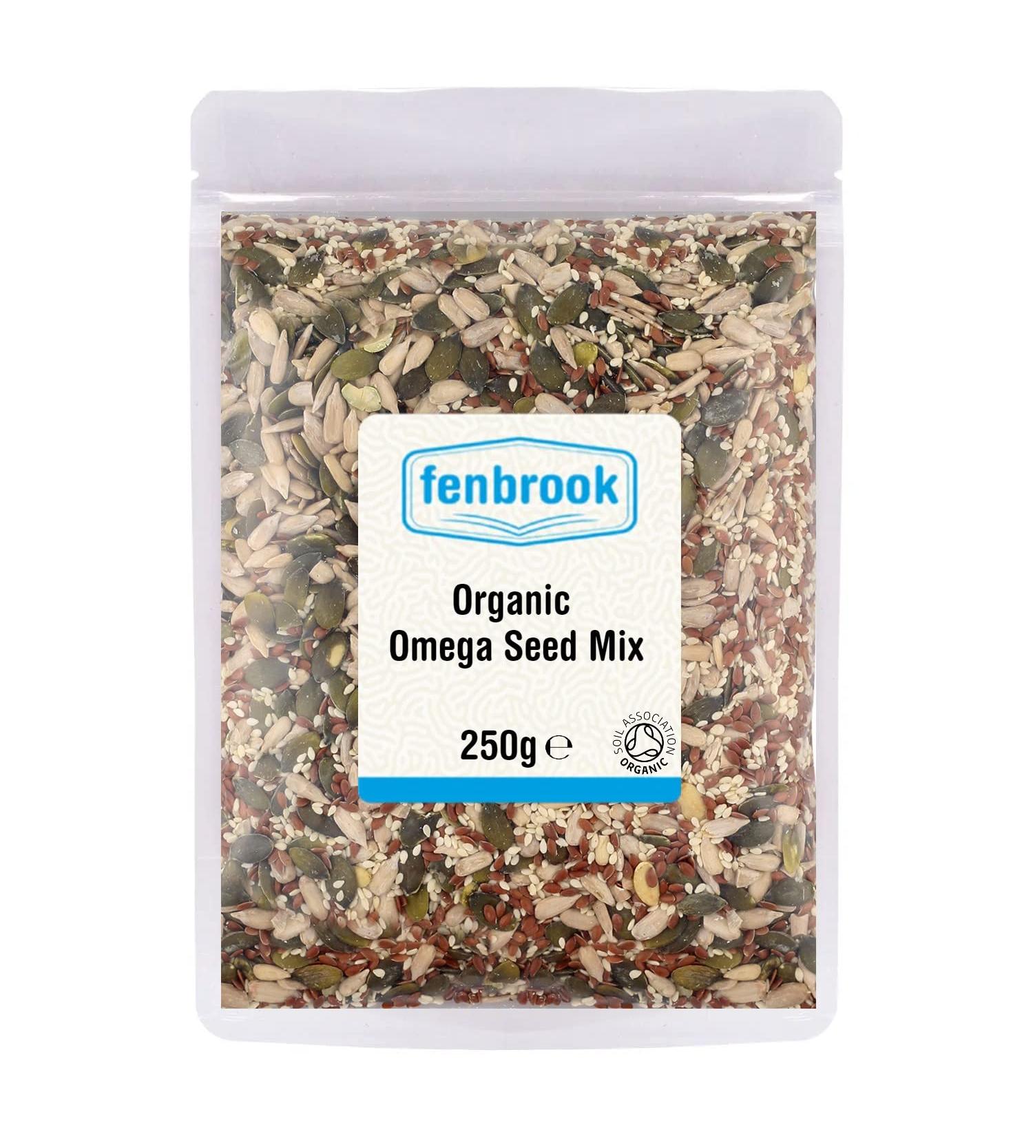 Organic Omega Seeds Mix 250g Certified Organic by Fenbrook Organic - Buy Online on GoSupps.com