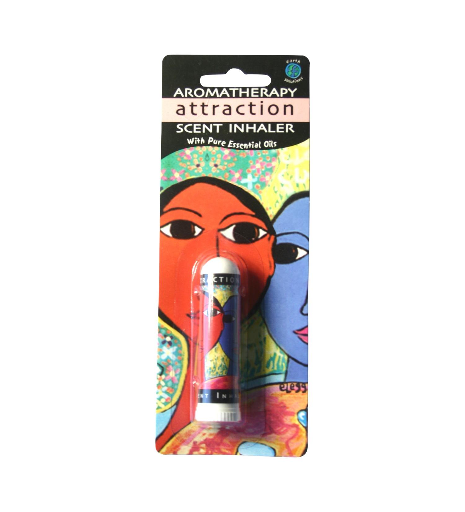 Earth Solutions Aromatherapy Inhaler | Attraction| Personal Essential Oil Diffuser | A Calm Essential Oil Blend with Positive Affirmations | Best Essential Oil