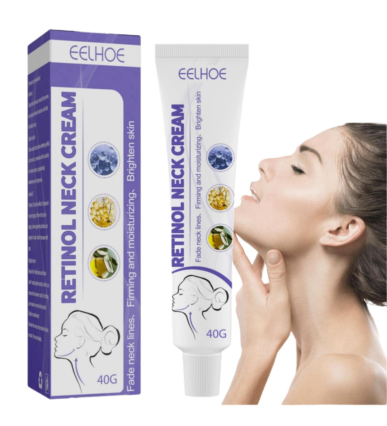 Instant Effects Neck Firming Cream - Anti Aging Retinol Moisturizer for Tightening Sagging Skin - Neck & Chest Lift Formula - Buy Online on GoSupps.com