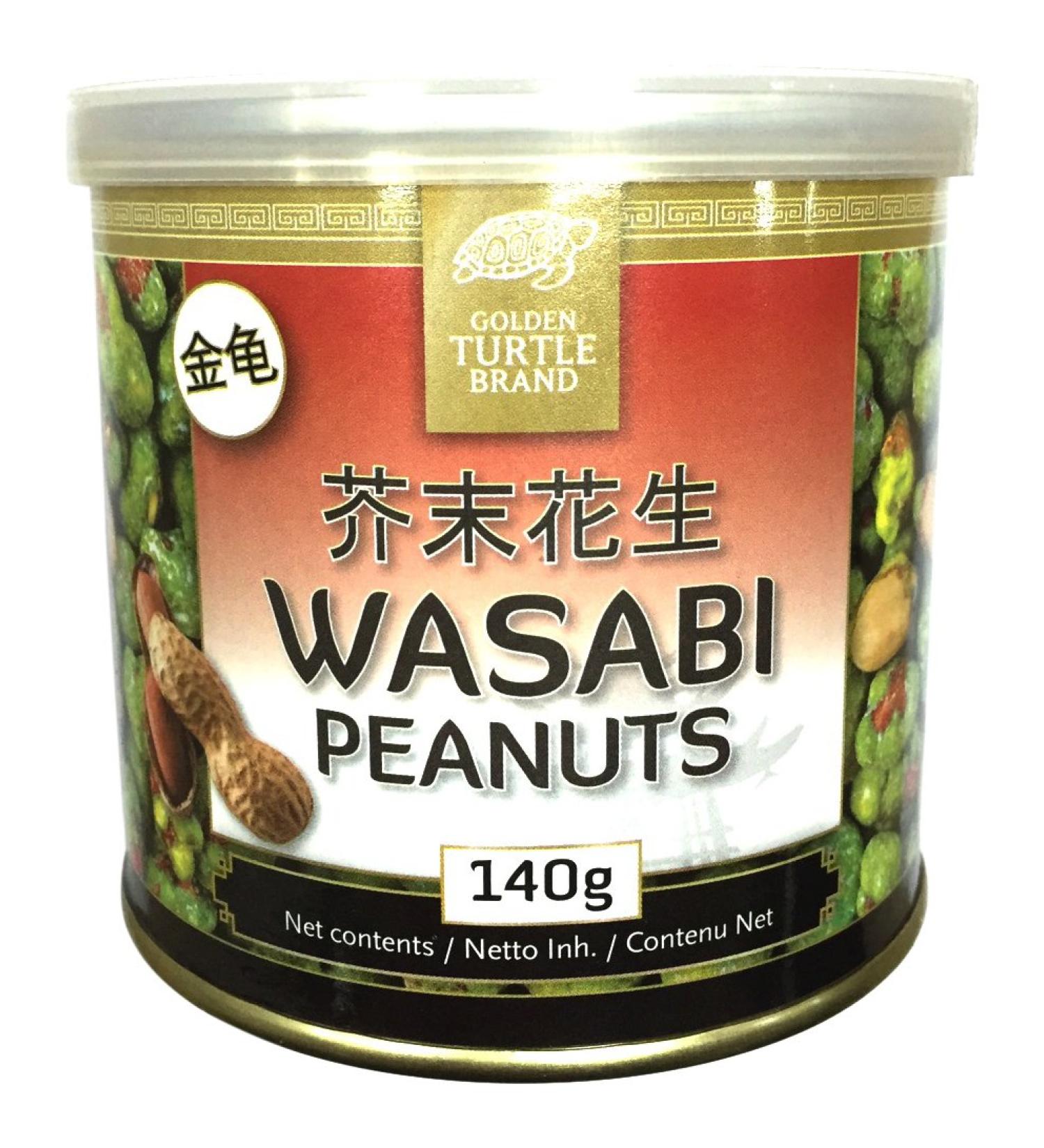 Golden Turtle Snacks Cacahuètes Wasabi - 140 gr