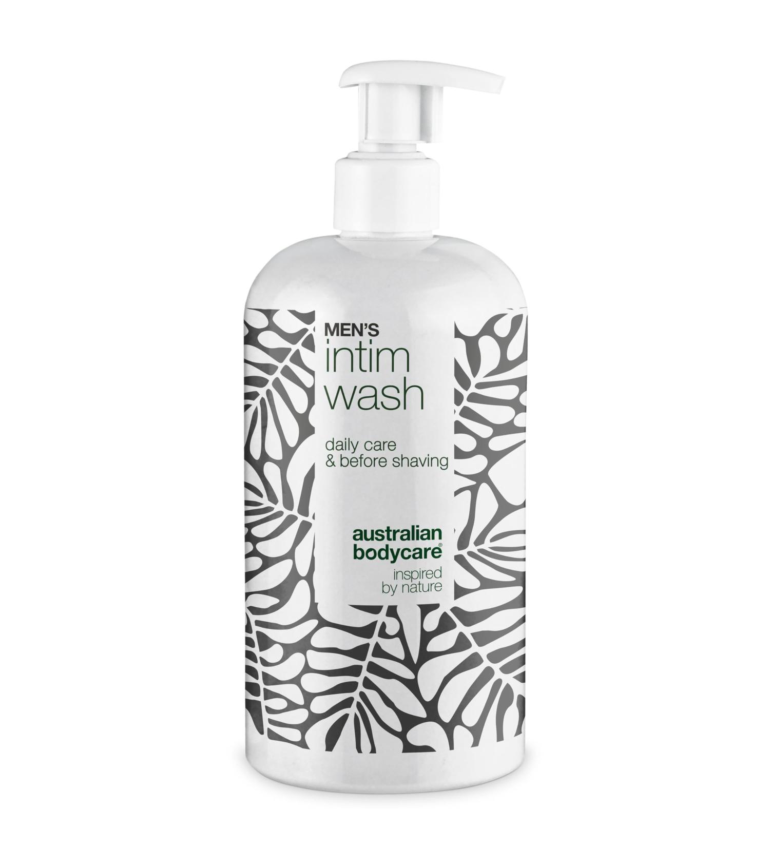 Australian Bodycare Intimate Washing Gel 500 ml for Men against Irritation Itching and Odor With 4Terpineol known from Tea Tree Oil Kakadu plum and Moisturizing Glycerin - Buy Online on GoSupps.com