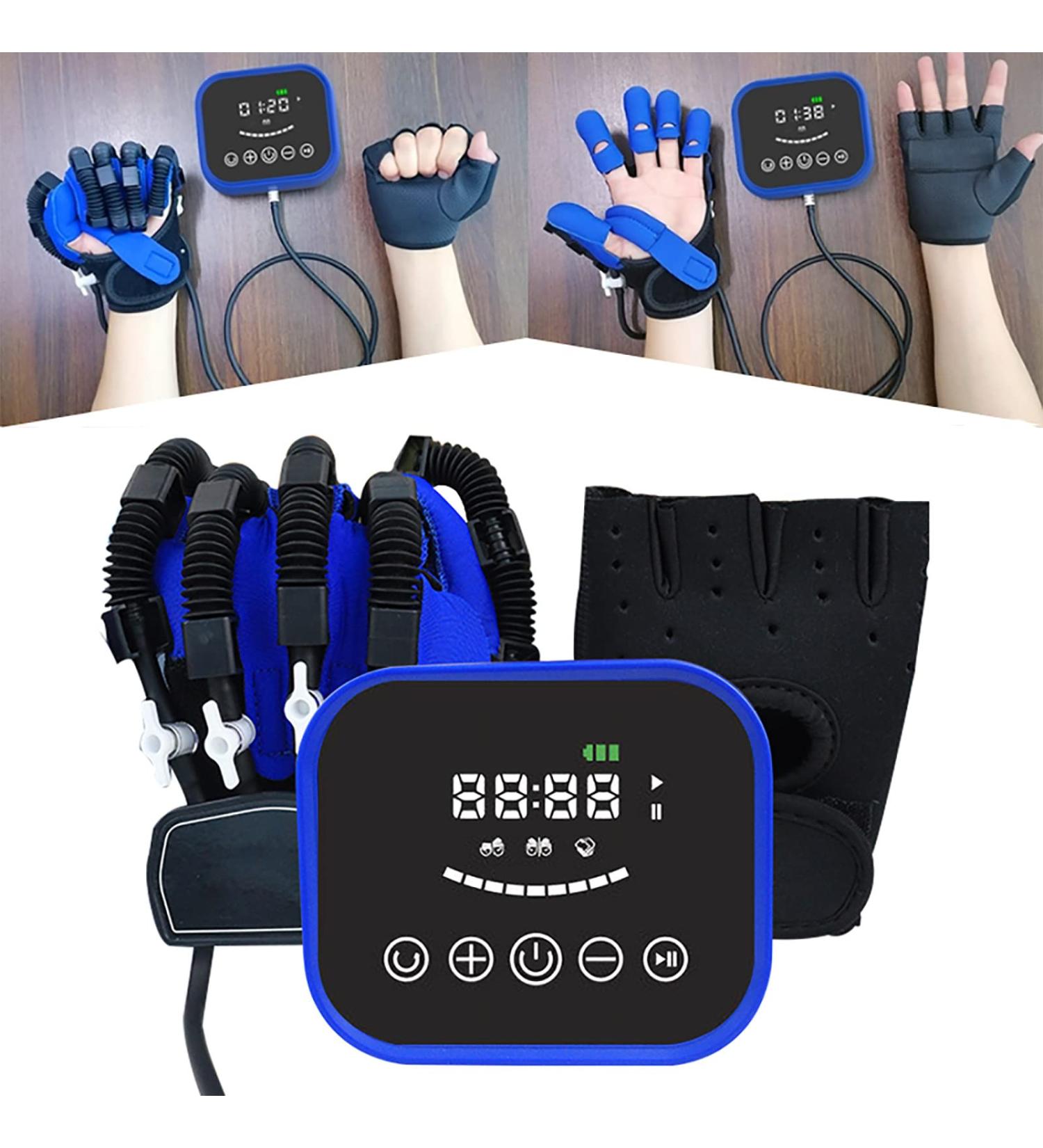 Buy Rehabilitation Robot Gloves for Hand Recovery | 3 Training Modes & LCD Touch Screen - Stroke Hemiplegia Treatment - Left XL & Medium Available - Buy Online on GoSupps.com