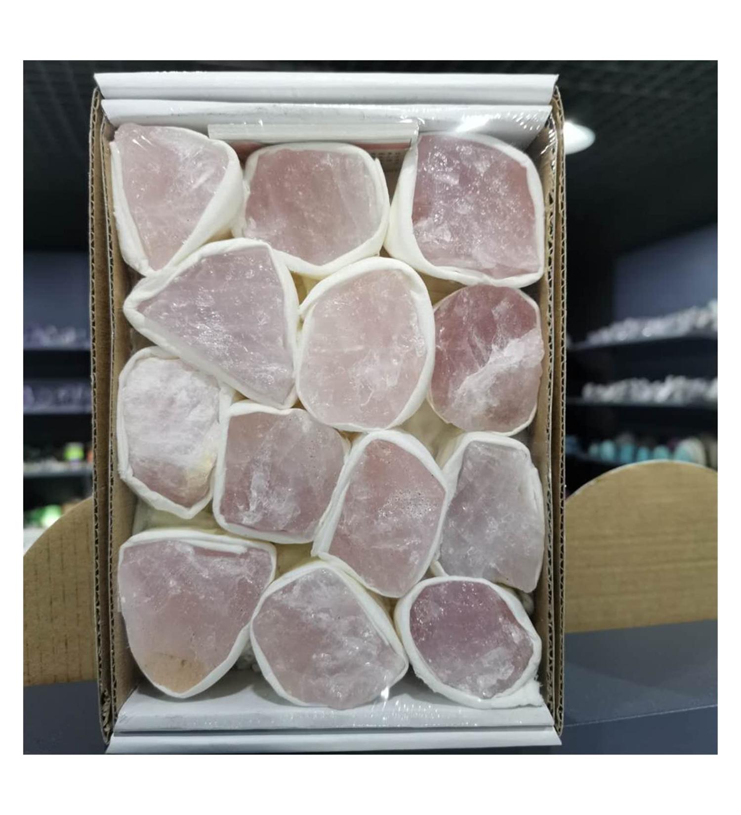 Natural Crystal Rough Natural Rough Rose Quartz Crystal Stones Irregular Shape Pink Stones Specimen Crystal - Buy Online on GoSupps.com