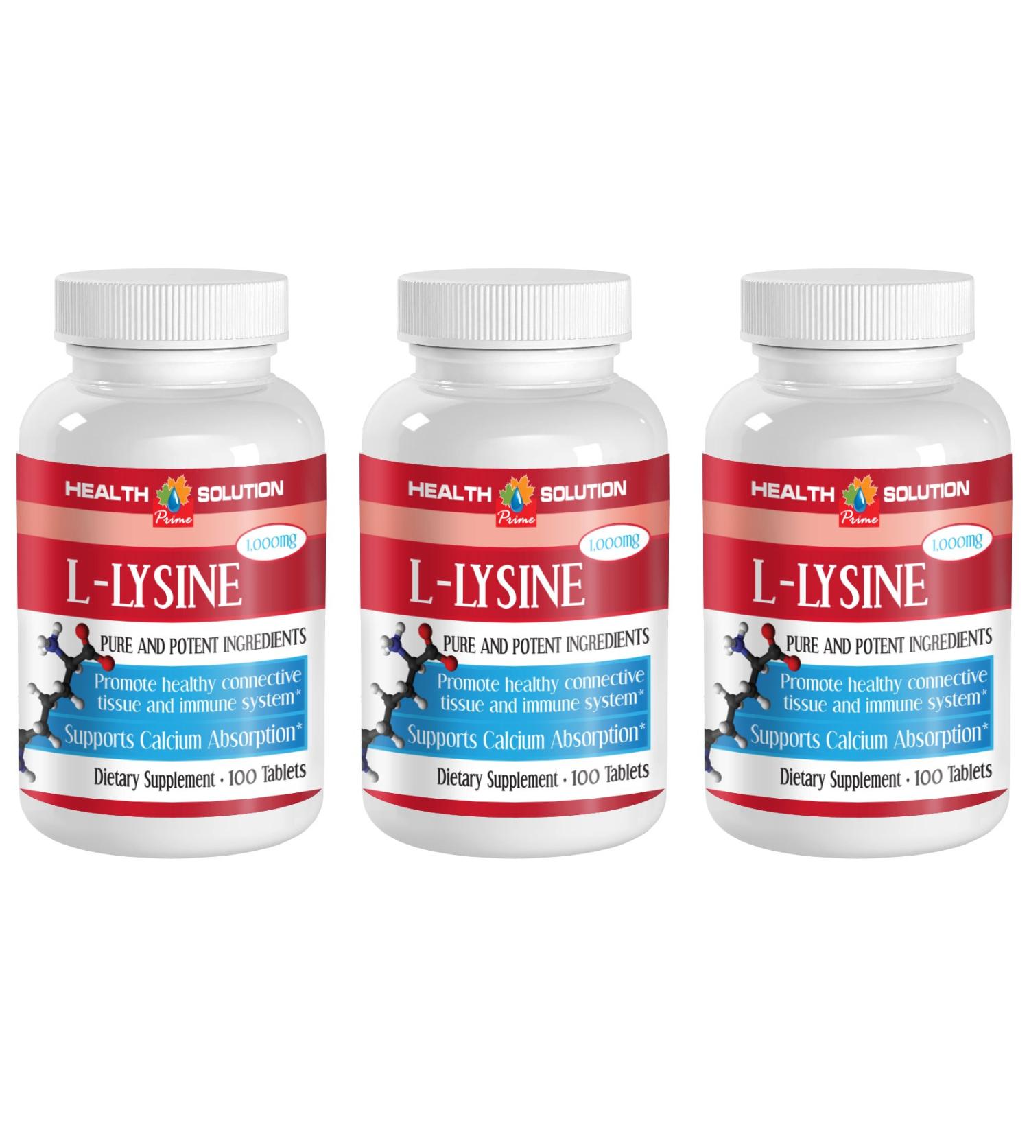 Buy L-Lysine Vitamins Pills - Immune System Booster & Energy Support - 300 Tablets - Pure & Potent Ingredients - Ships Internationally - Buy Online on GoSupps.com