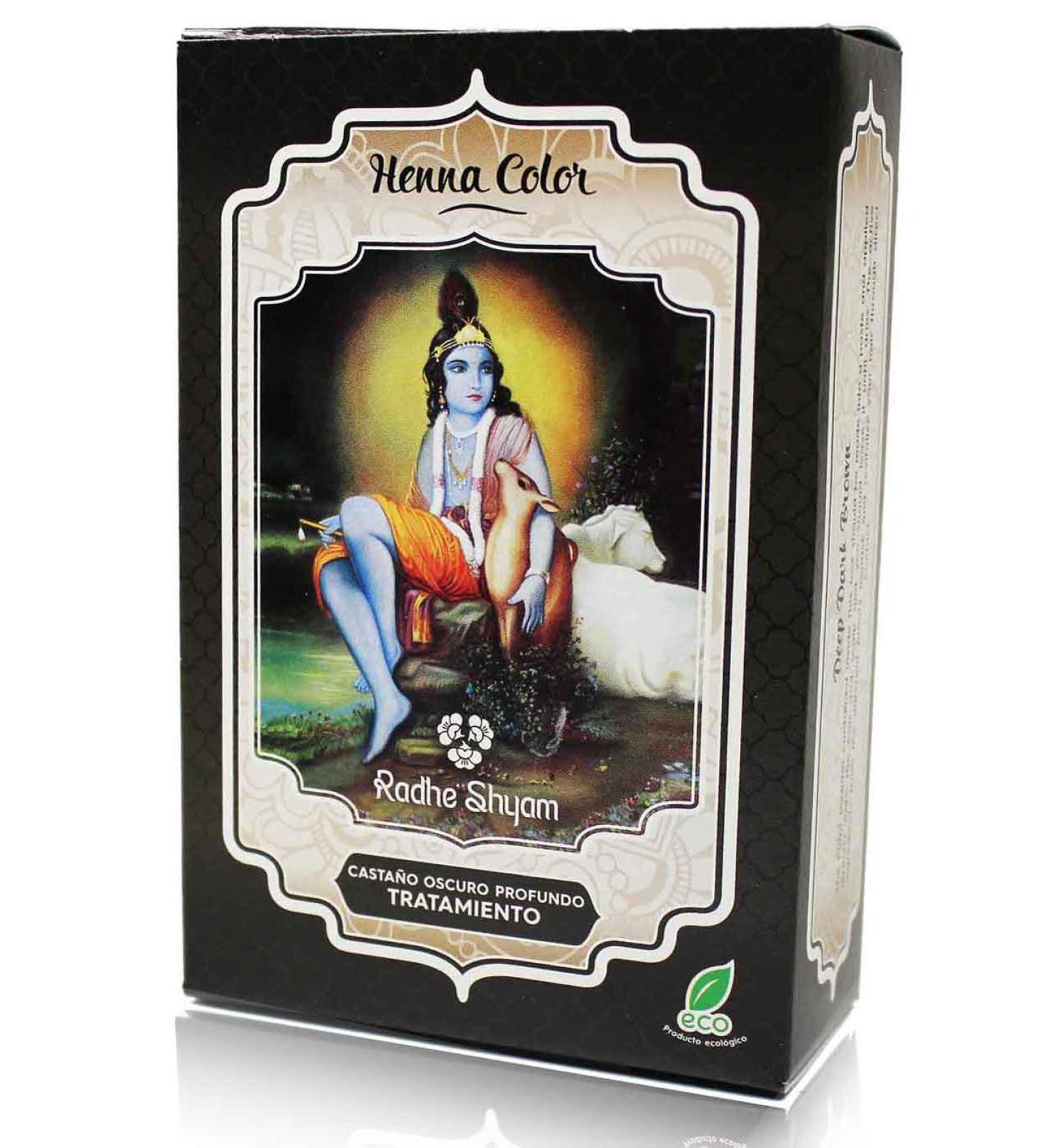 Radhe Shyam Henna Powder Dark Brown Deep Treatment 100g (2-Bags)