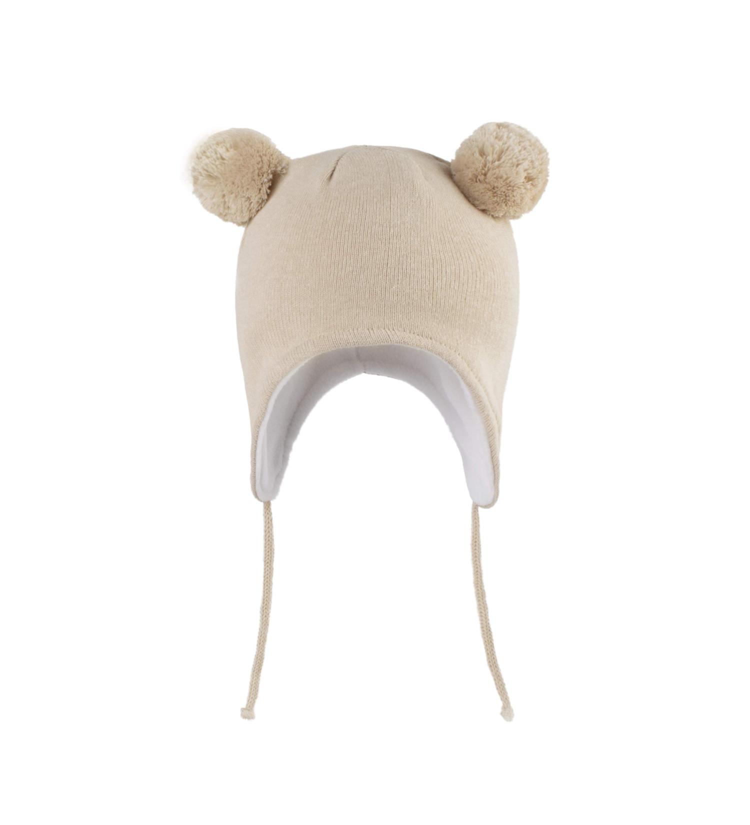 LANGZHEN Toddler Winter Hat Earflap Knit Cap for Baby Boys Girls 0-6 Months - Khaki - Buy Online on GoSupps.com