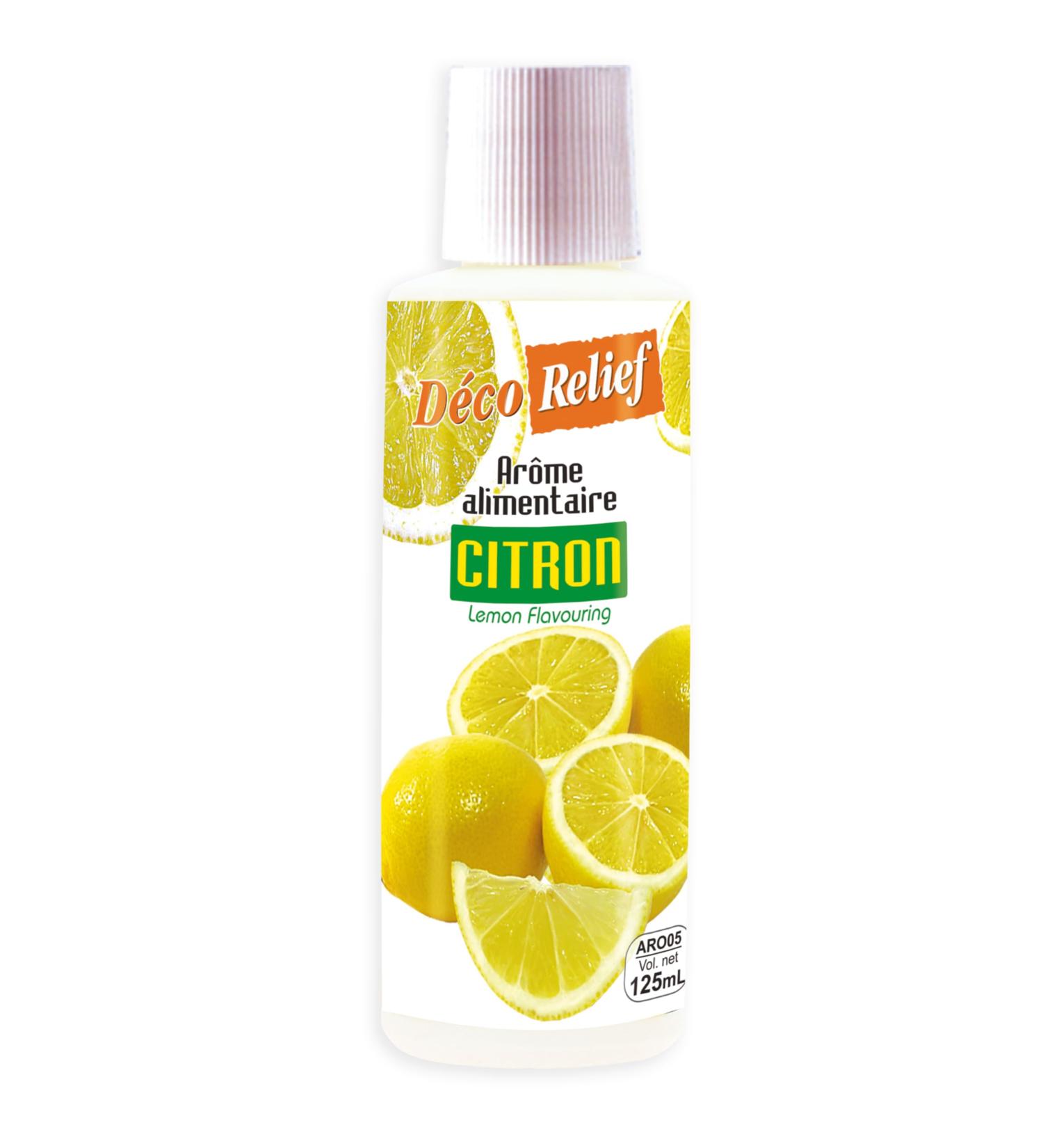 D co Relief - Lemon Liquid Flavor 125ml - Food Flavoring for Baking Cooking - Professional Ingredient - Buy Online on GoSupps.com