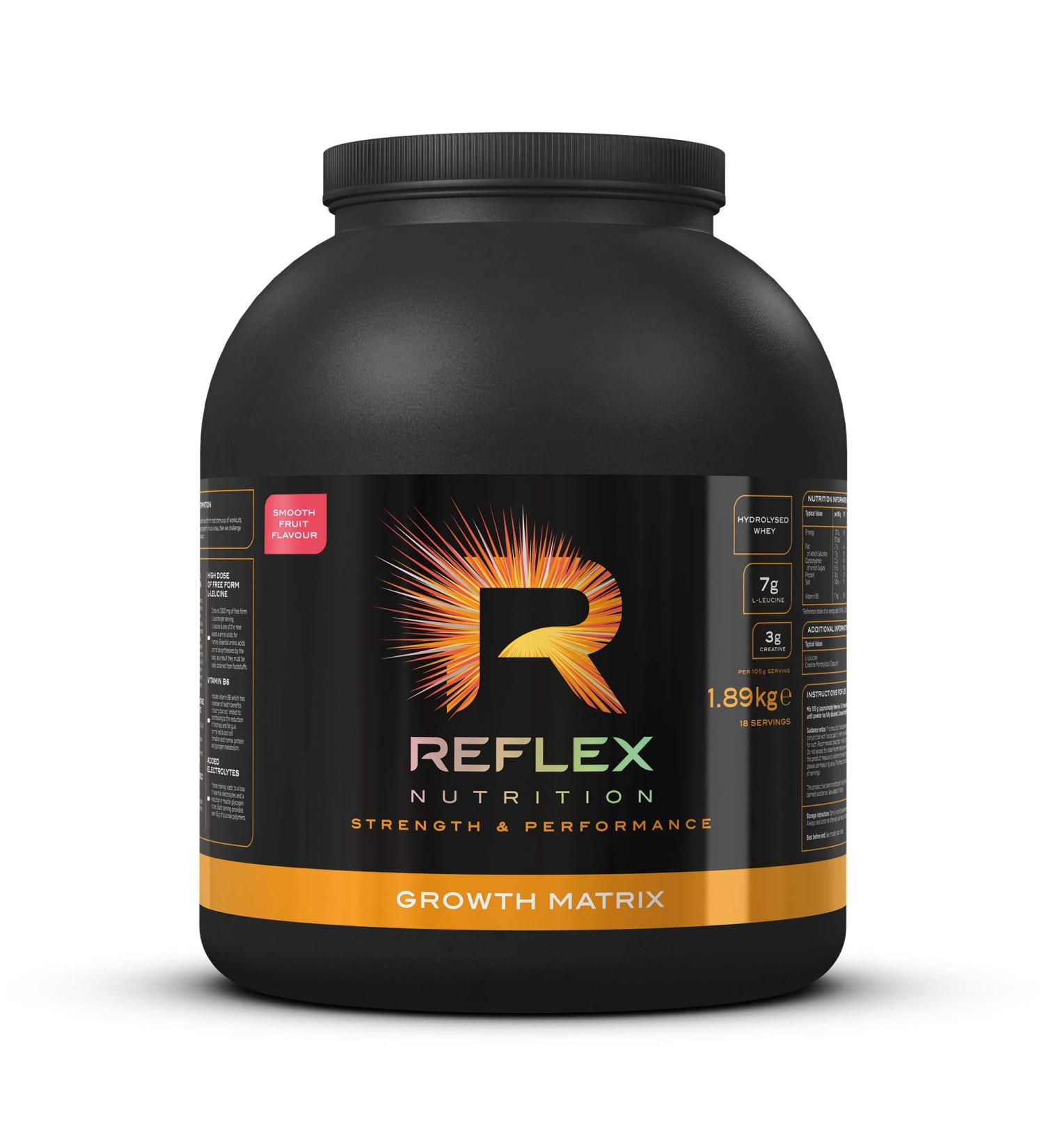 Reflex Nutrition Growth Matrix 1.89Kg - Smooth Fruit | Premium Protein Supplement for International Shipping - Buy Online on GoSupps.com
