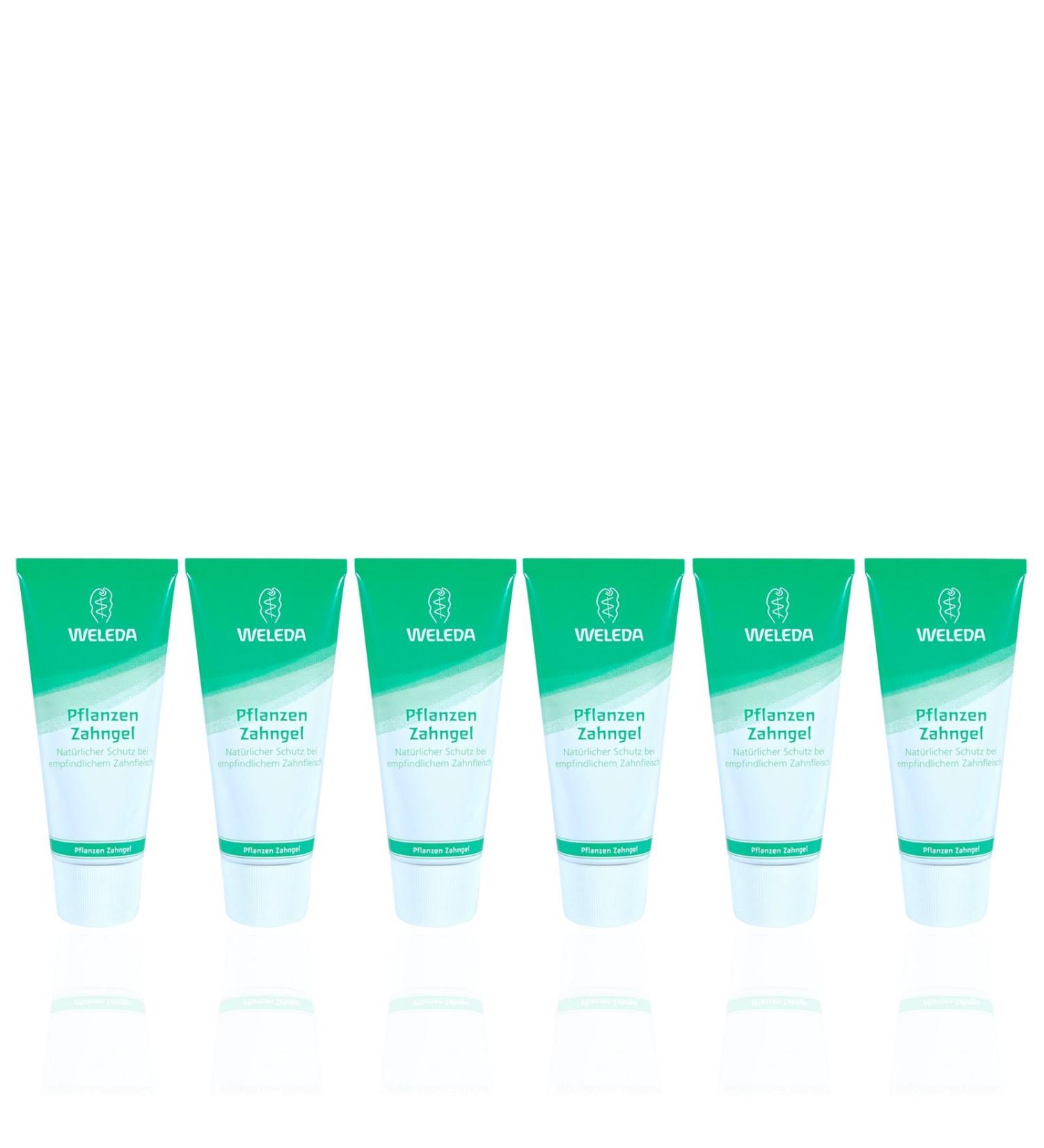 Weleda Pack of 6 tubes of vegetable toothpaste 75 mlzf#
