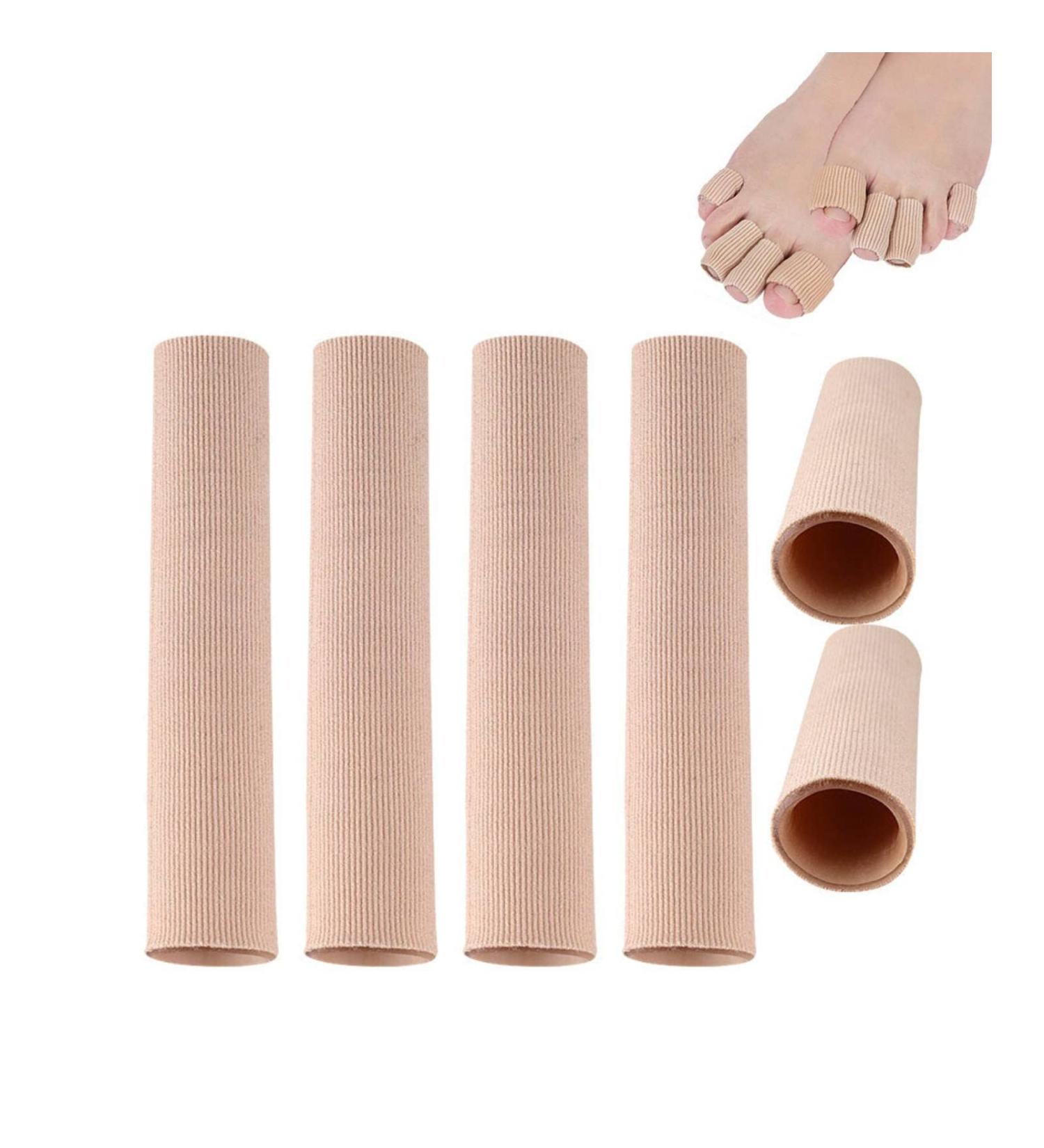 5 Silicone Toe Protective Sleeves - Cozy Elastic Cushion for Pain Relief Corns Calluses Blisters & Hammer Toe - International Shipping - Buy Online on GoSupps.com