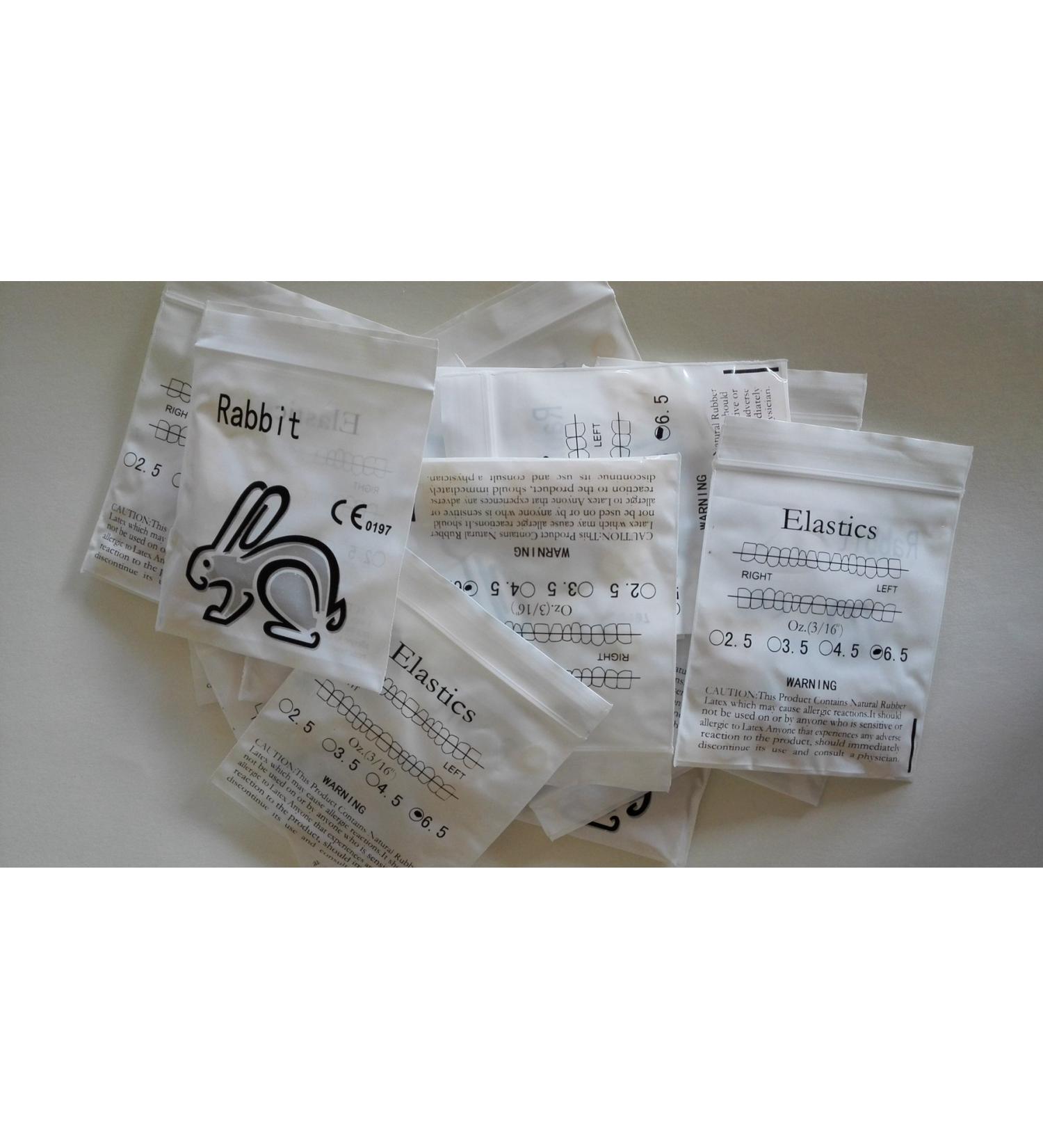 20 Pack Dental orthodontic latex elastics O-ring orthodontic materials o-ring orthodontic latex elastics 6.5oz 3/16''