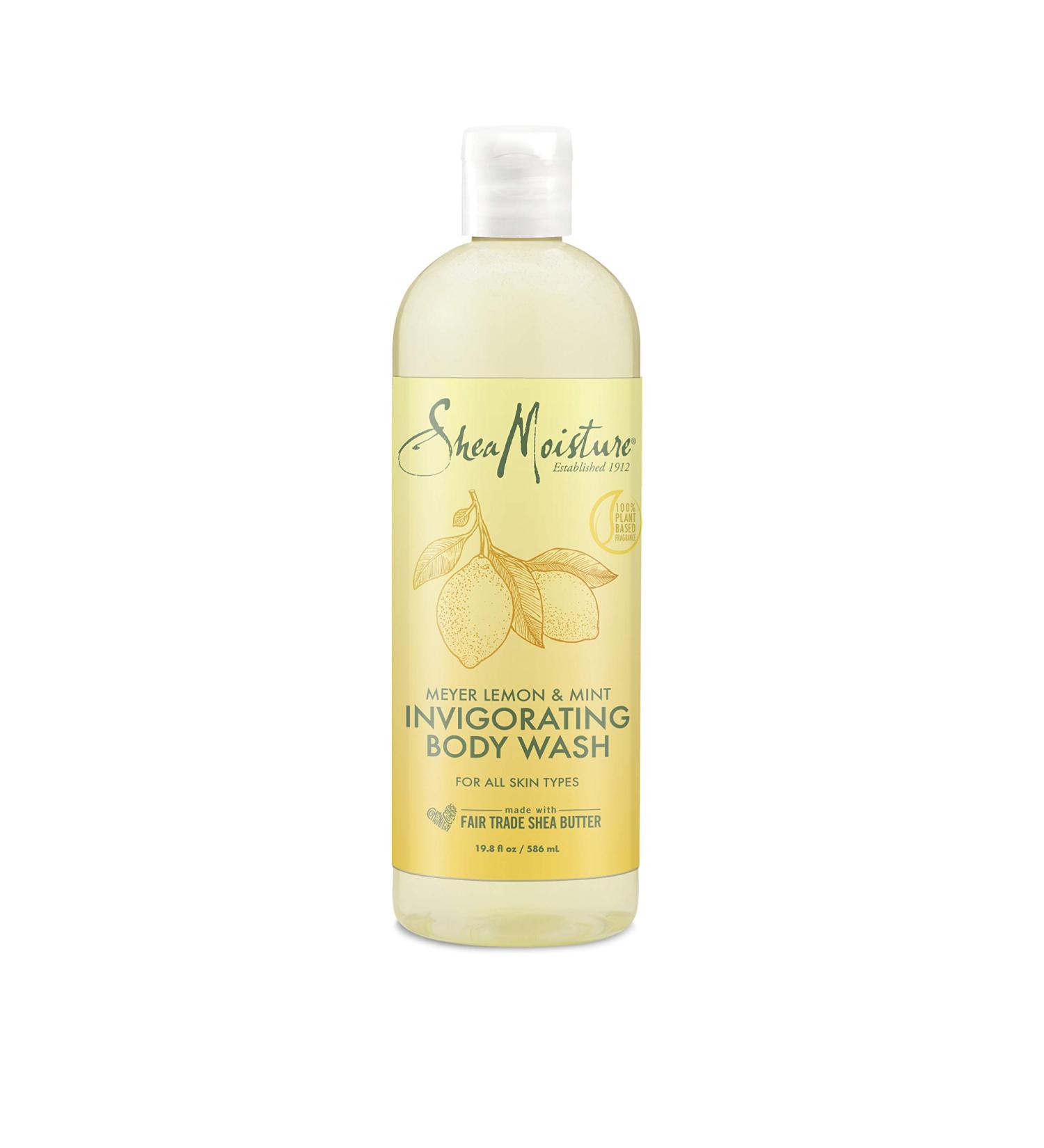 SheaMoisture Invigorating Body Wash - Meyer Lemon & Mint 19.8 fl oz | Refreshing & Nourishing Cleanser - Buy Online on GoSupps.com