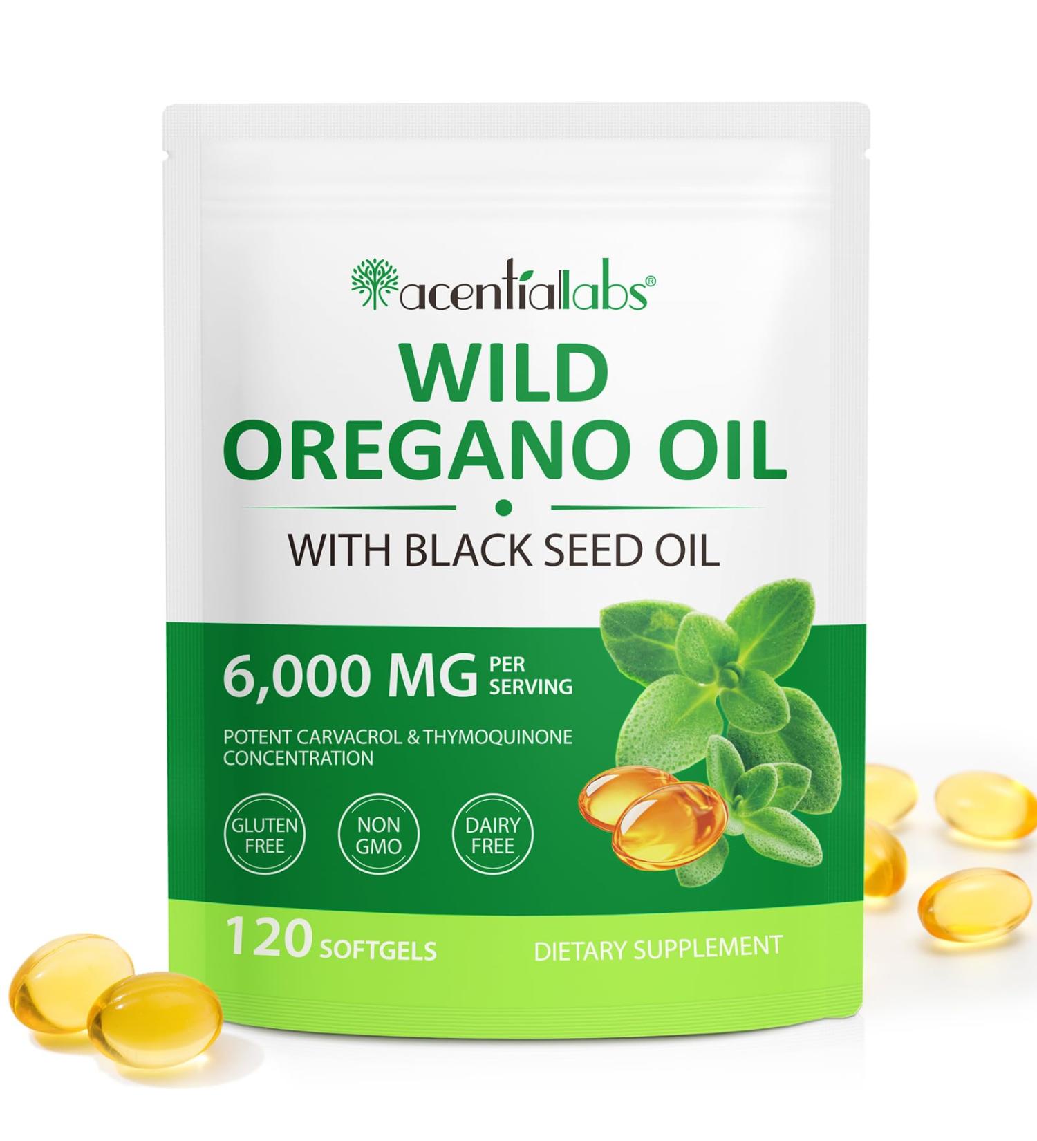 NIFEISHI Oil of Oregano Softgels 120 Count Oregano Oil Capsules Organic 2 in 1 6000mg Oil of Oregano with Black Seed Oil Oregano Oil Supplement 165mg Carvacrol Easy to Swallow 120 Count (Pack of 1) - Buy Online on GoSupps.com