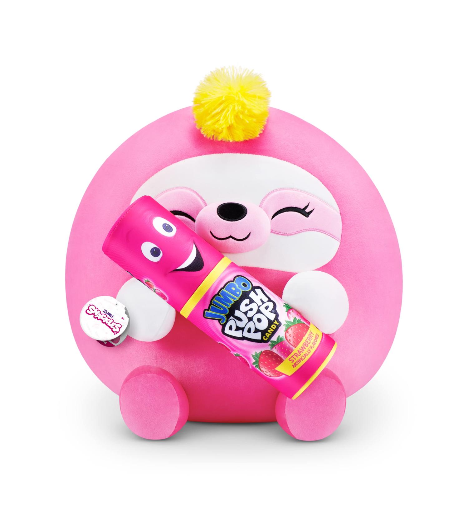 Sloth Surprise Medium Plush from Snackles Series 1 Ultra Soft & Cuddly 35 cm Toy with License Snack Brand Accessory | Ages 3 - Buy Online on GoSupps.com