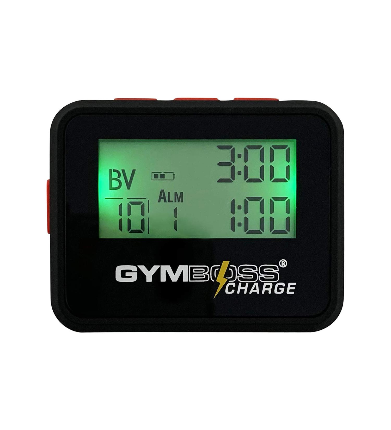 Gymboss Charge Interval Timer and Stopwatch - Black/Red - Buy Online on GoSupps.com