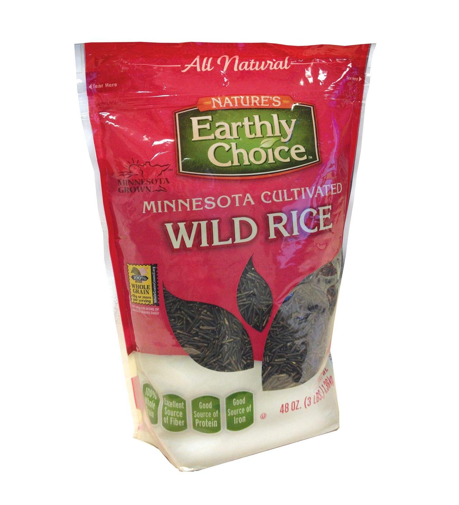 Organic Minnesota Cultivated Wild Rice - All Natural - 3 Pounds | Nature's Earthly Choice - Buy Online on GoSupps.com