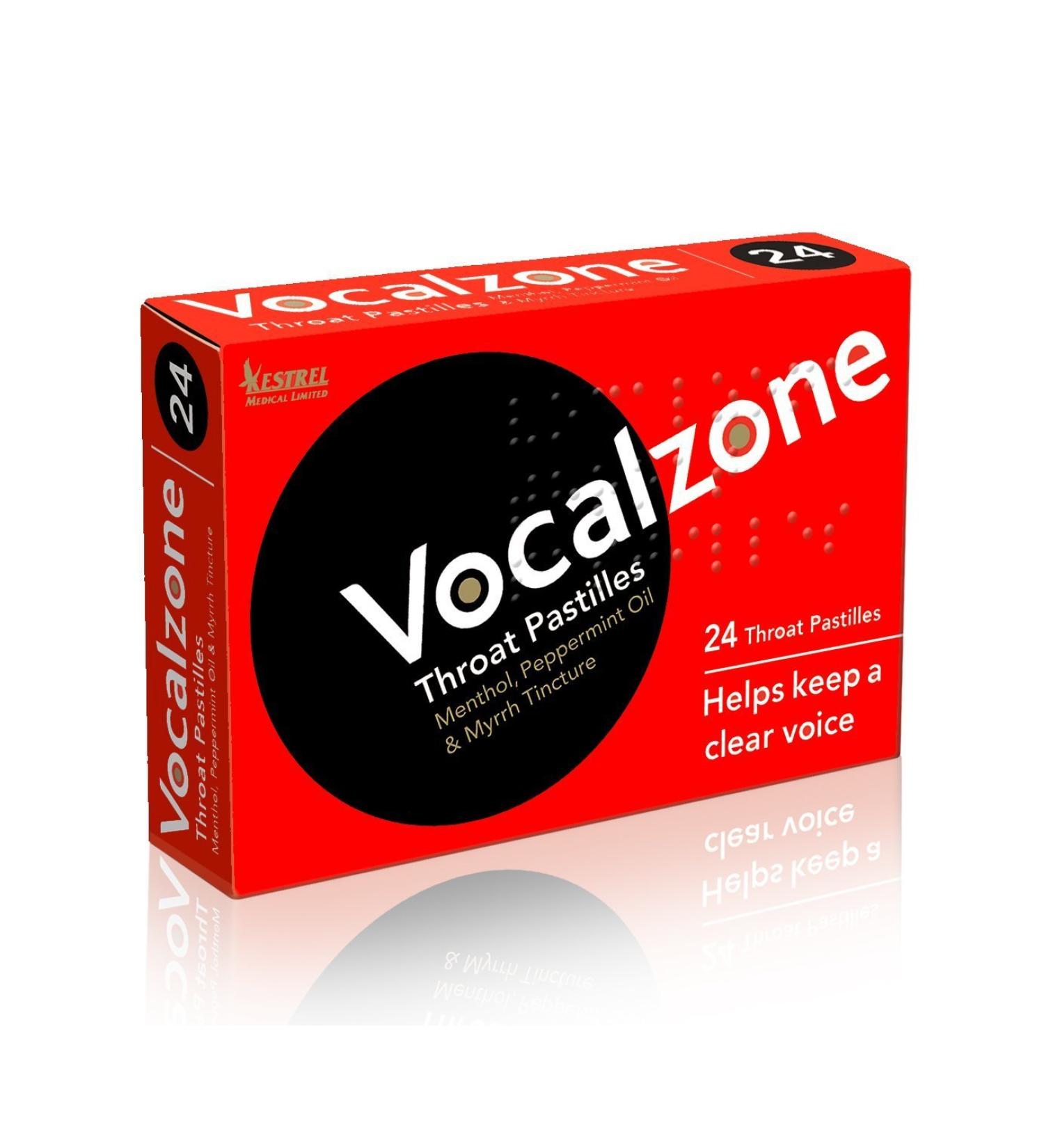 (Pack Of 3) Vocalzone Throat 24 Pastilles | VOCALZONE THROAT PASTILLES