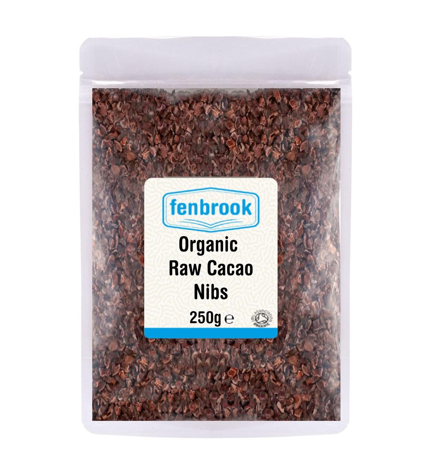 Organic Raw Cacao Nibs 250g | Certified Organic by Fenbrook Organic - Buy Online on GoSupps.com