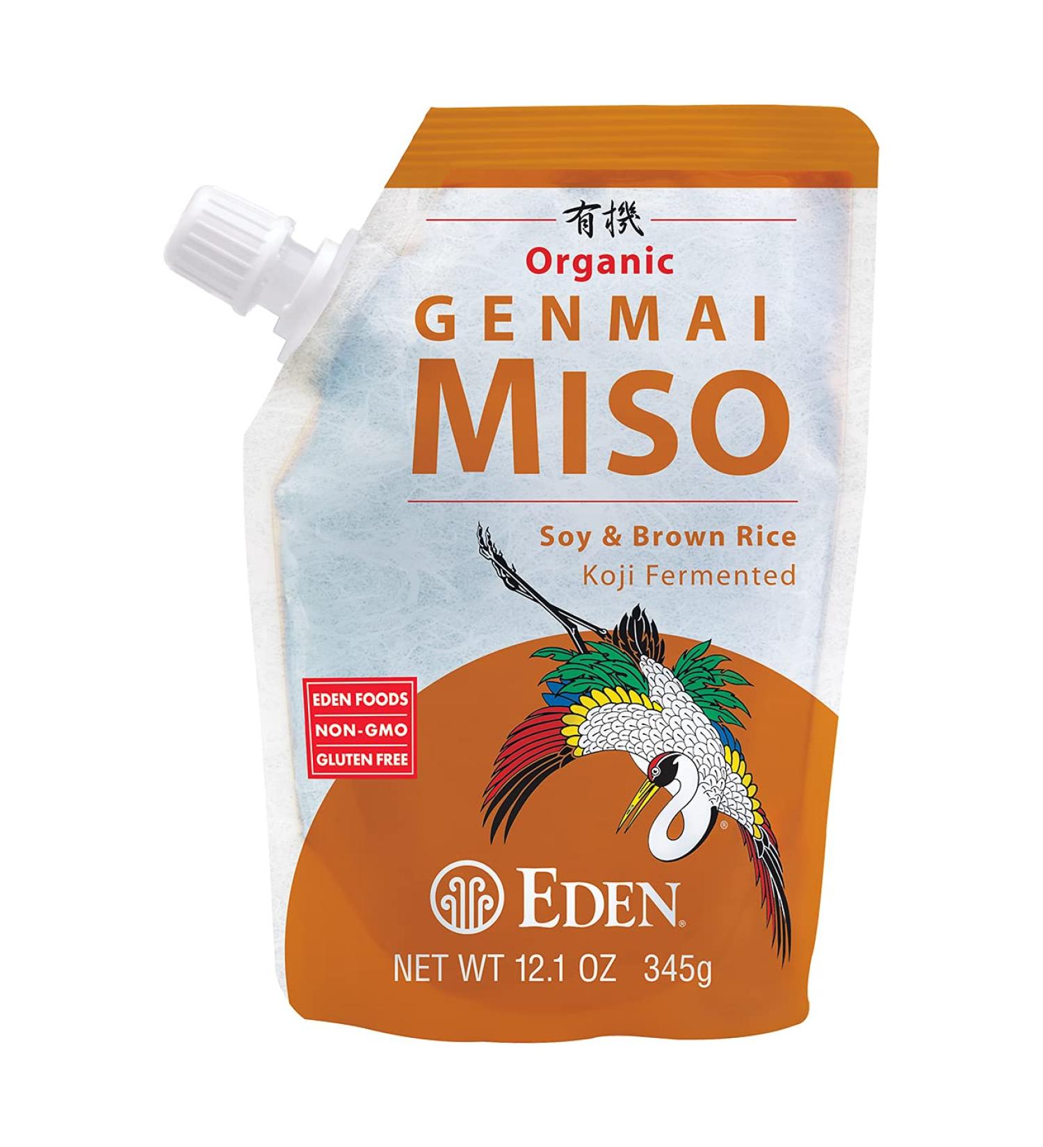 Eden Organic Genmai Miso 12.1 oz - Soybean and Brown Rice | Authentic Japanese Miso Paste - Buy Online on GoSupps.com
