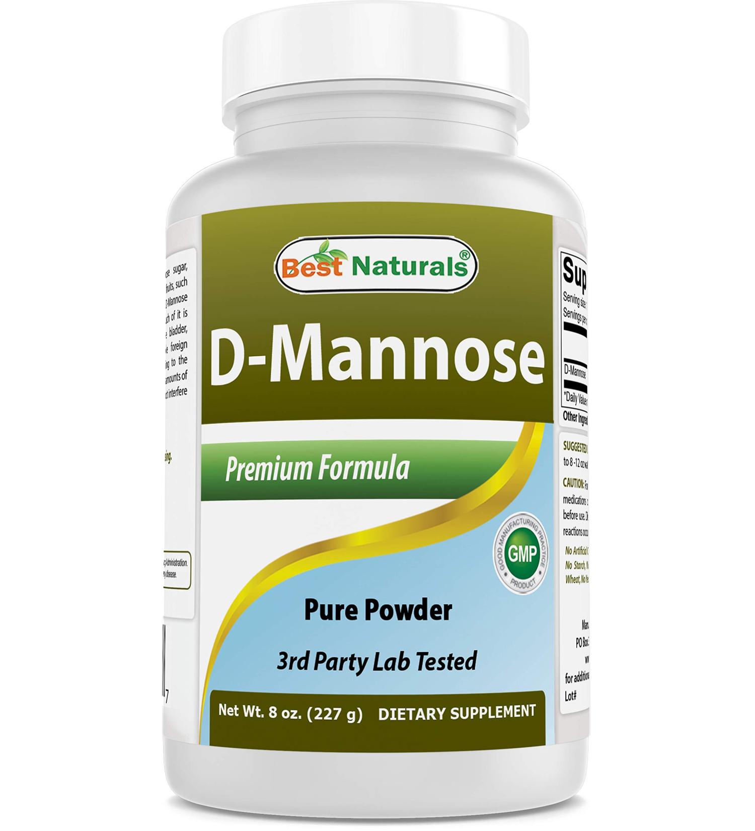 Best Naturals D-Mannose Pure Powder 8oz - Urinary Tract Cleanse Supplement - Buy Online on GoSupps.com