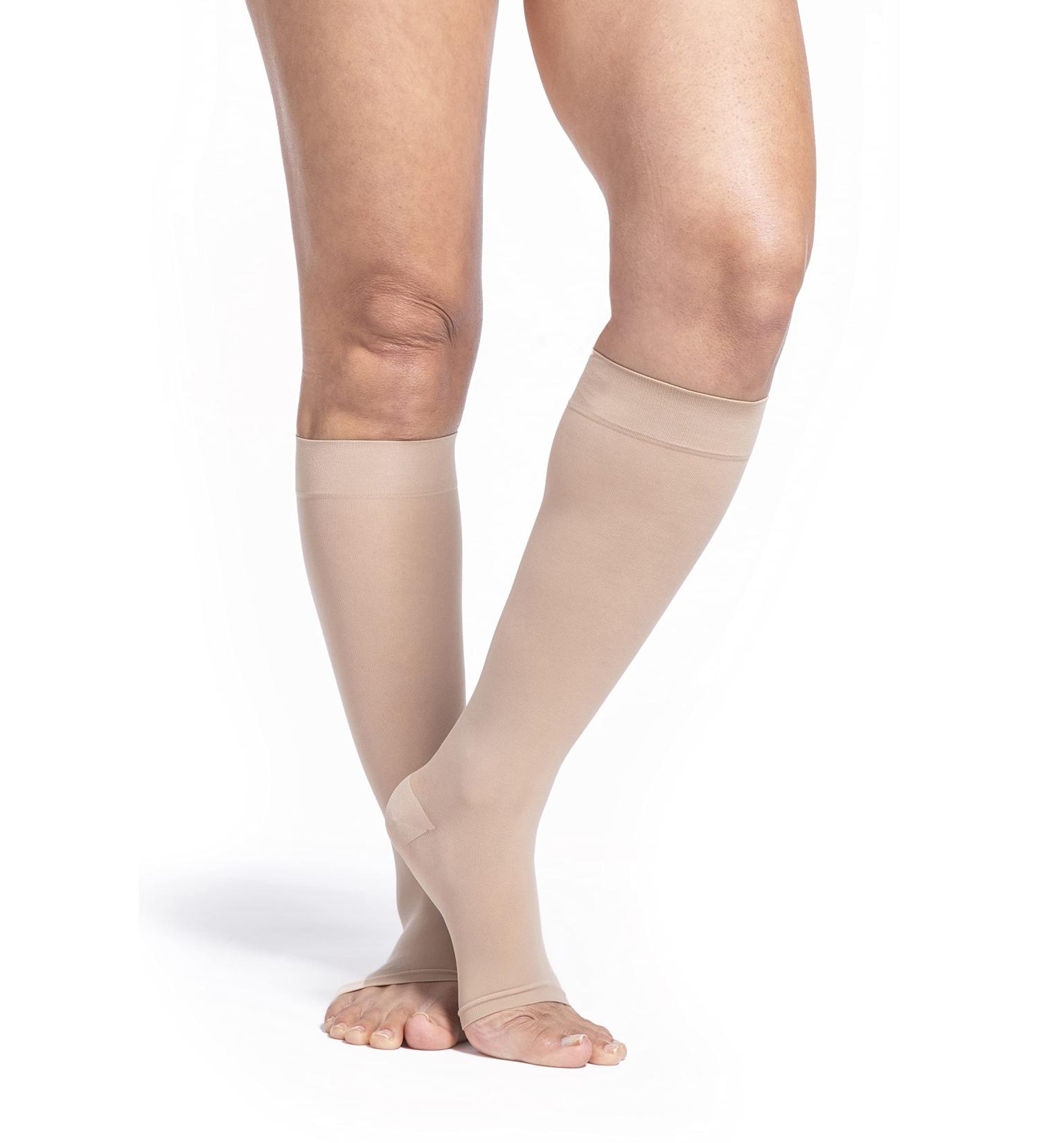 SIGVARIS Women s Sheer 780 Open Toe Calf-High Compression Socks 30-40mmHg - Natural - Small Short - Premium International Shipping - Buy Online on GoSupps.com